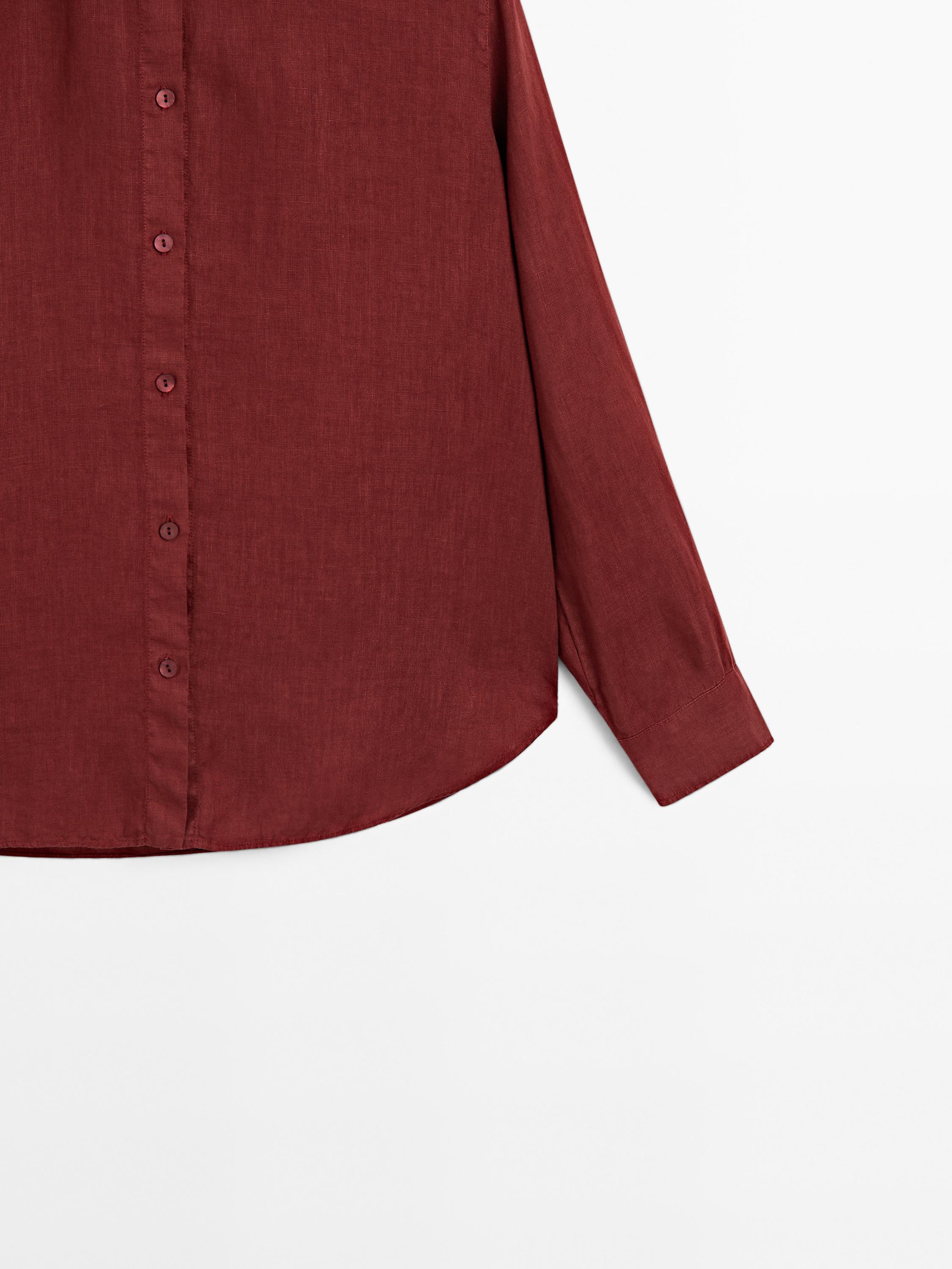 Flowing 100% linen shirt