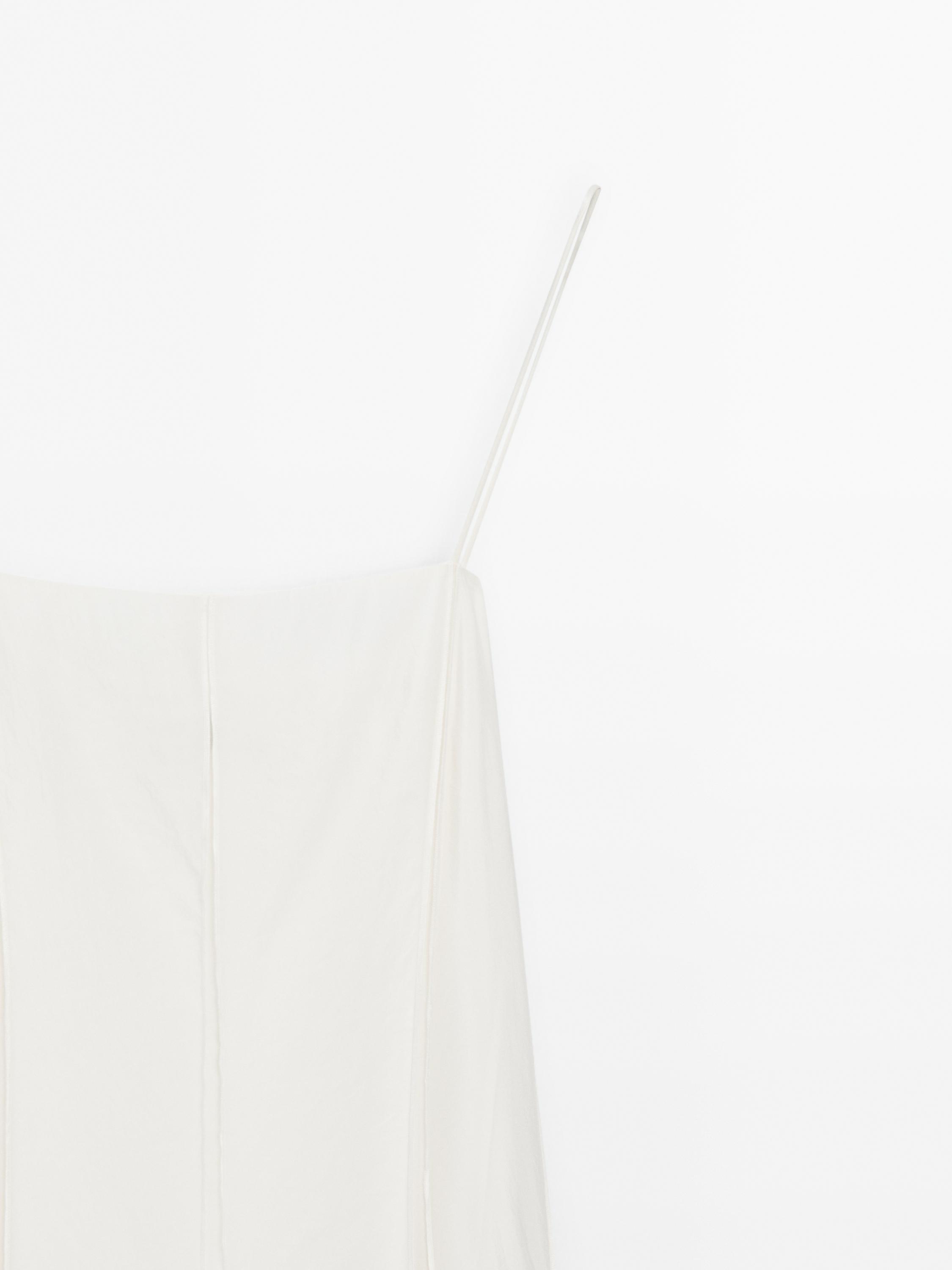 Flowing strappy midi dress