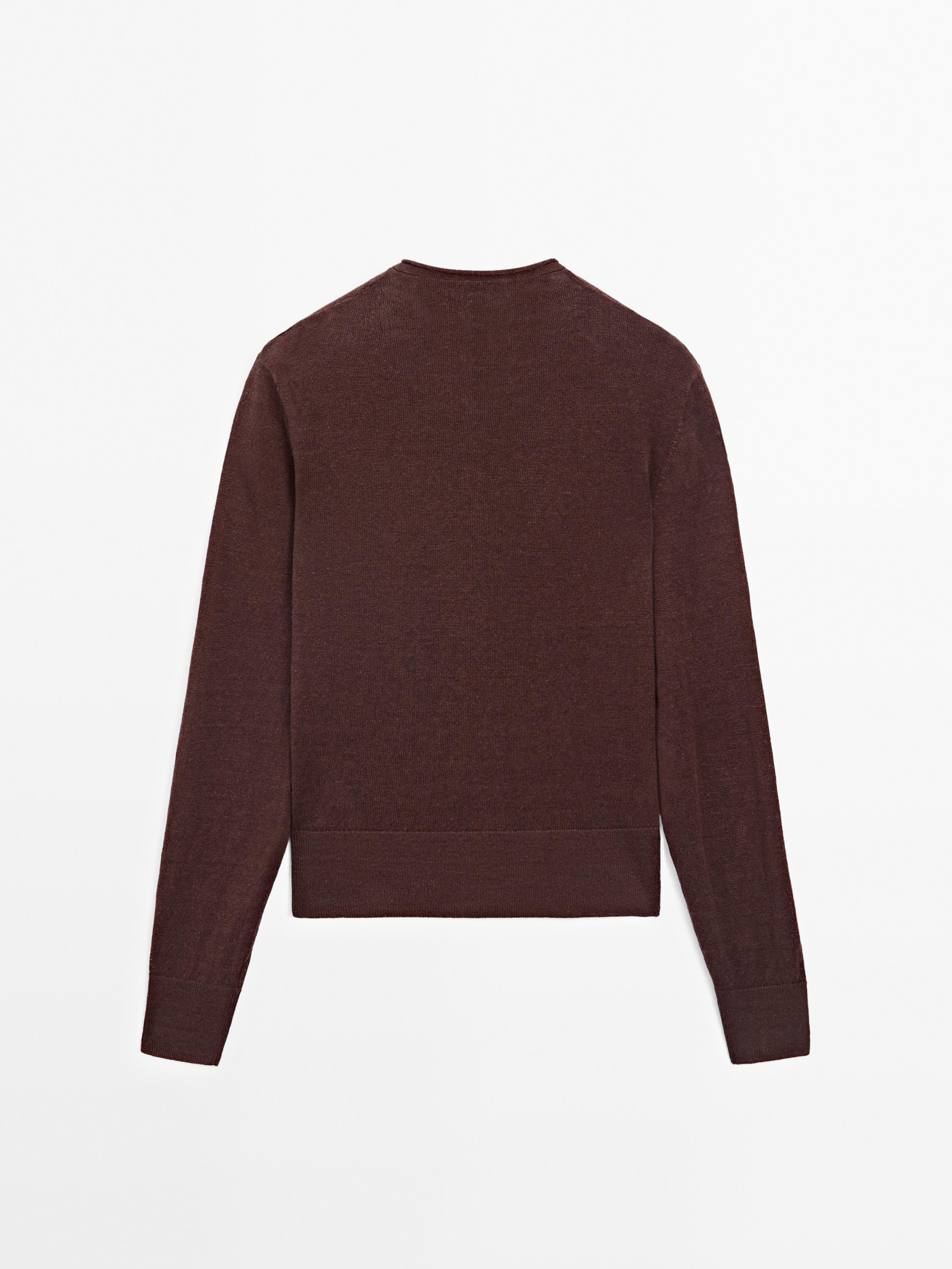 Lightweight 100% linen knit cardigan