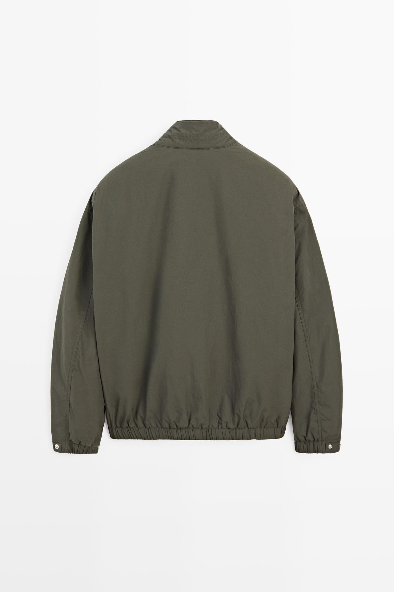 Technical boxy fit bomber jacket — DARK GREY