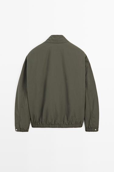 Technical boxy fit bomber jacket — DARK GREY 6