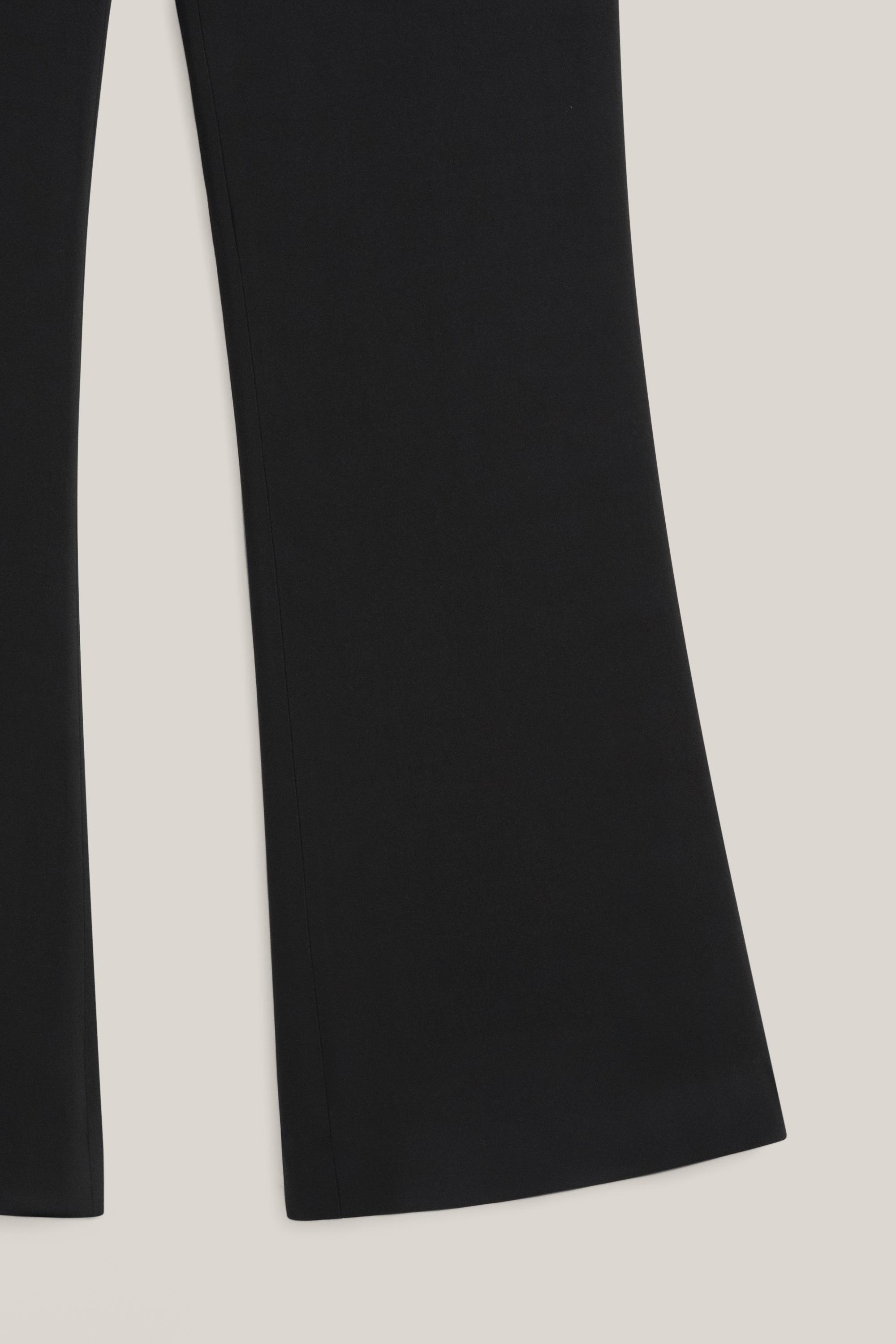 Satin flare fit trousers - LIMITED EDITION — BLACK