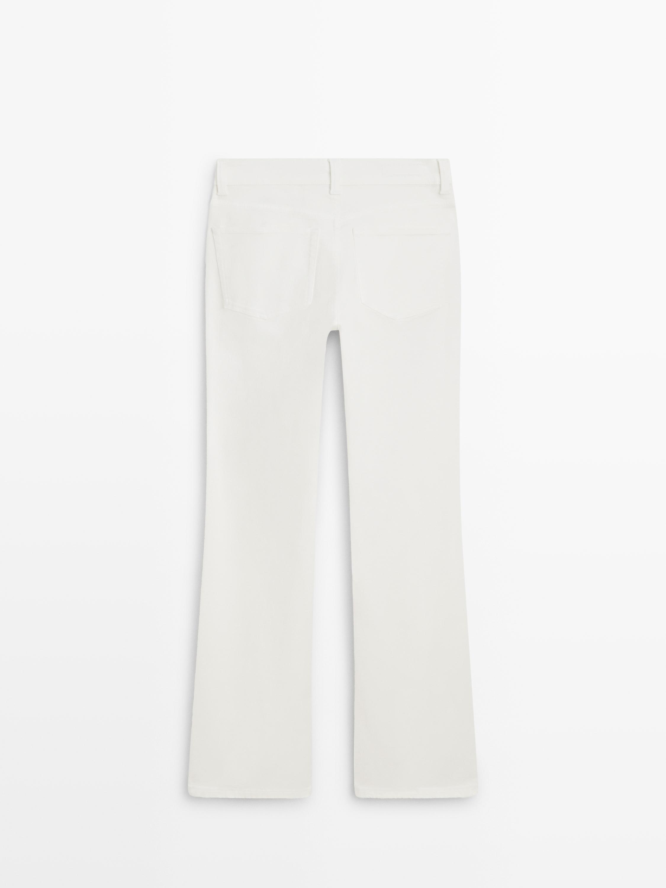 Skinny flare fit jeans — Off white