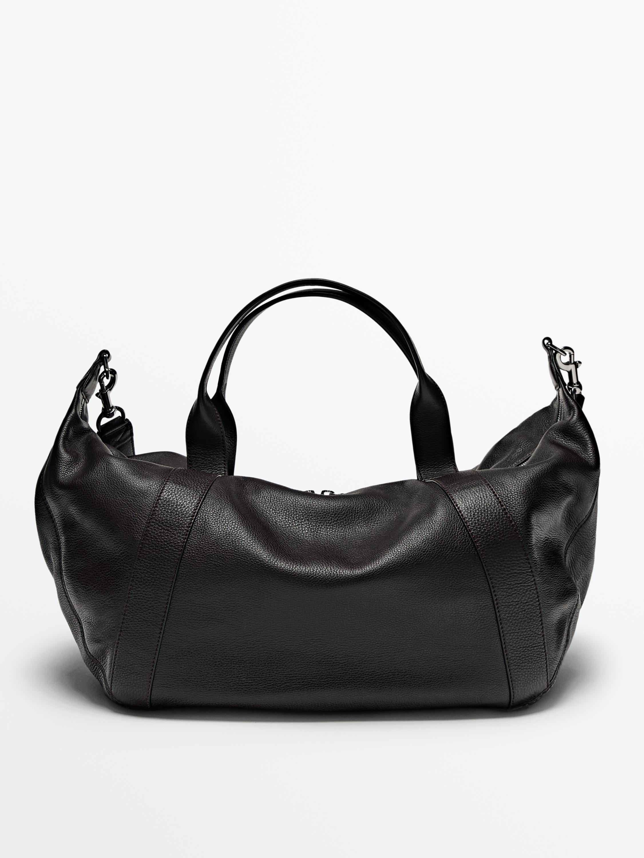 Nappa leather duffle bag