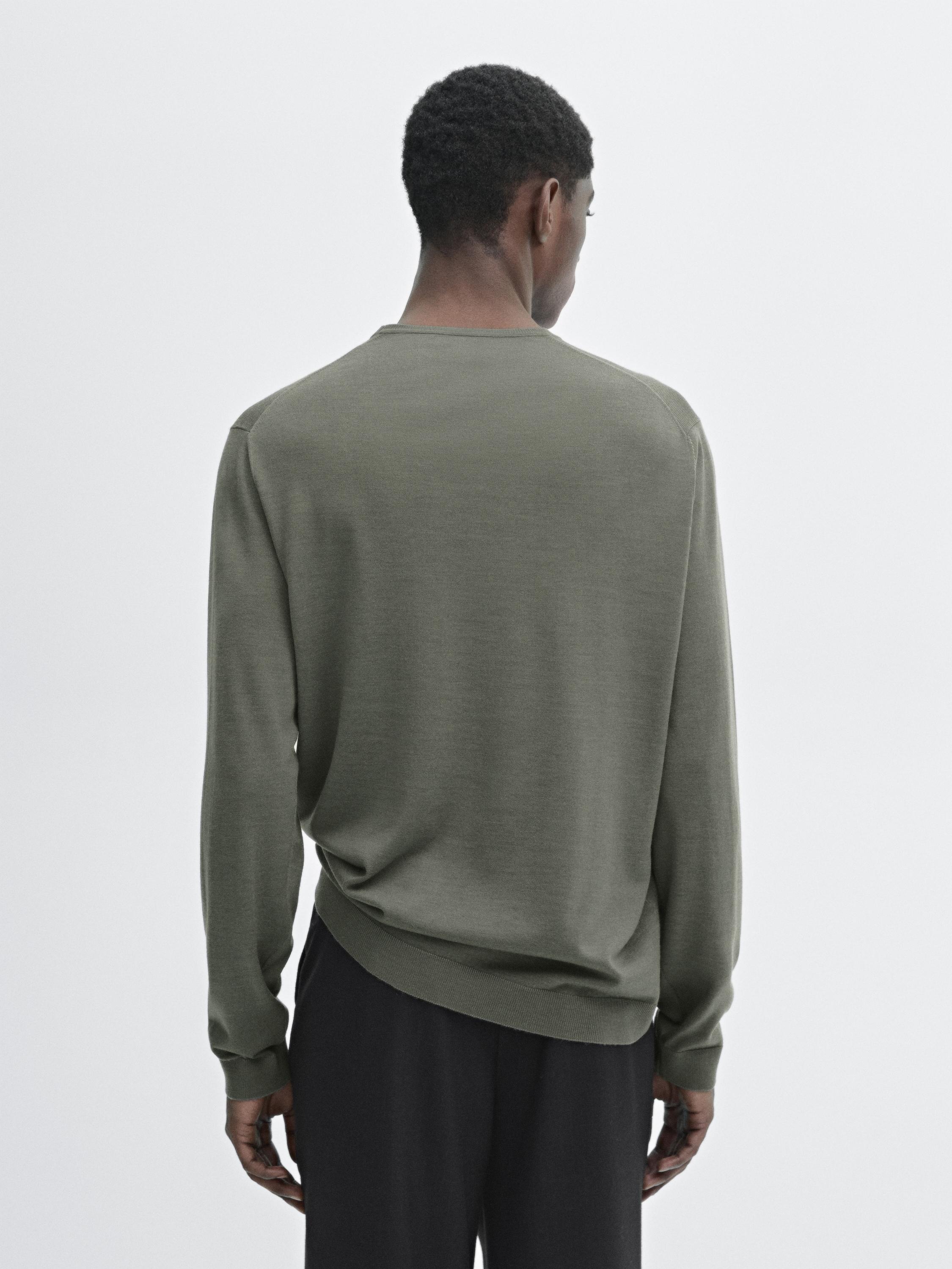 100% merino wool knit sweater