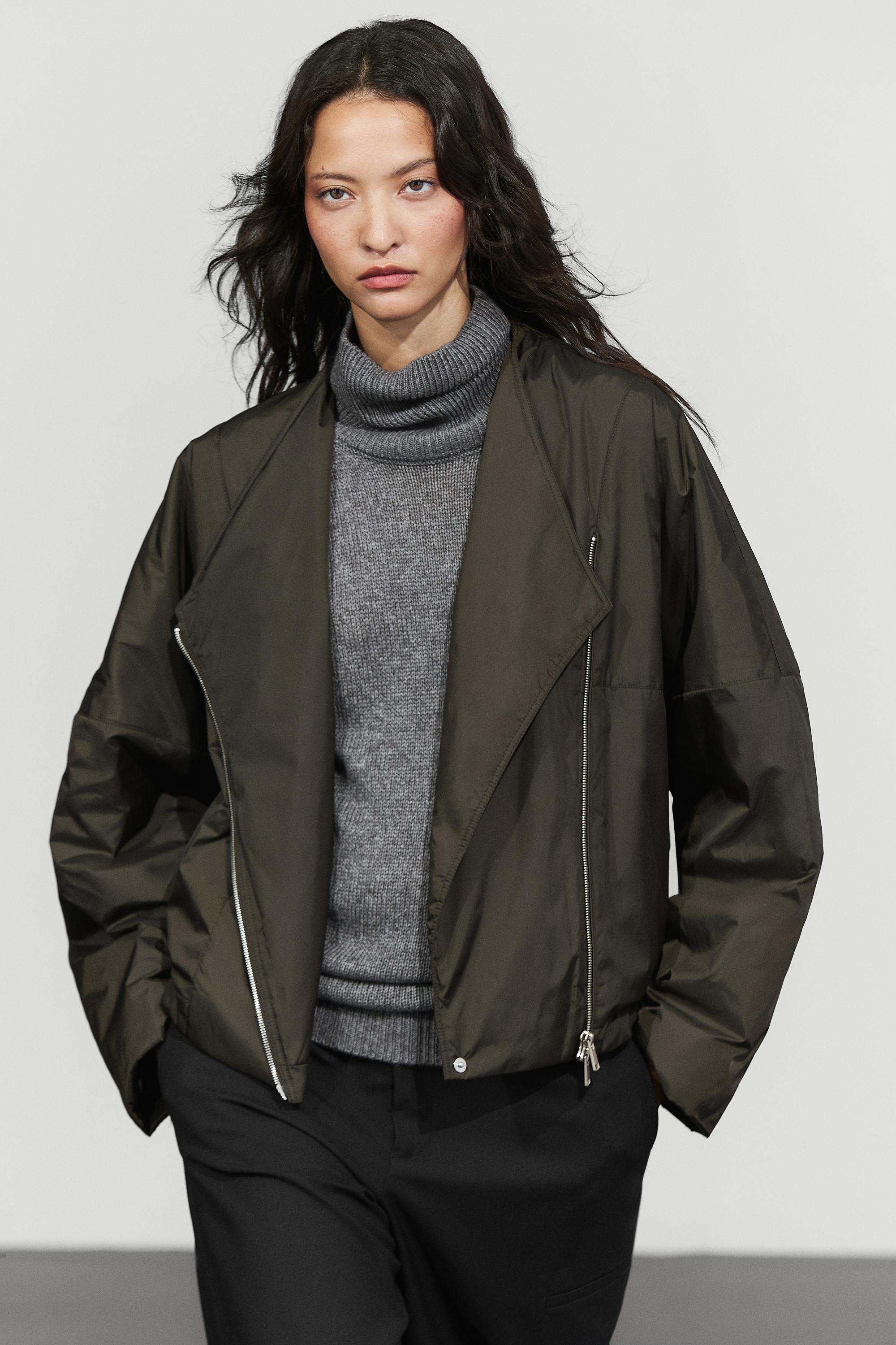 Lightweight suede quilted bomber jacket