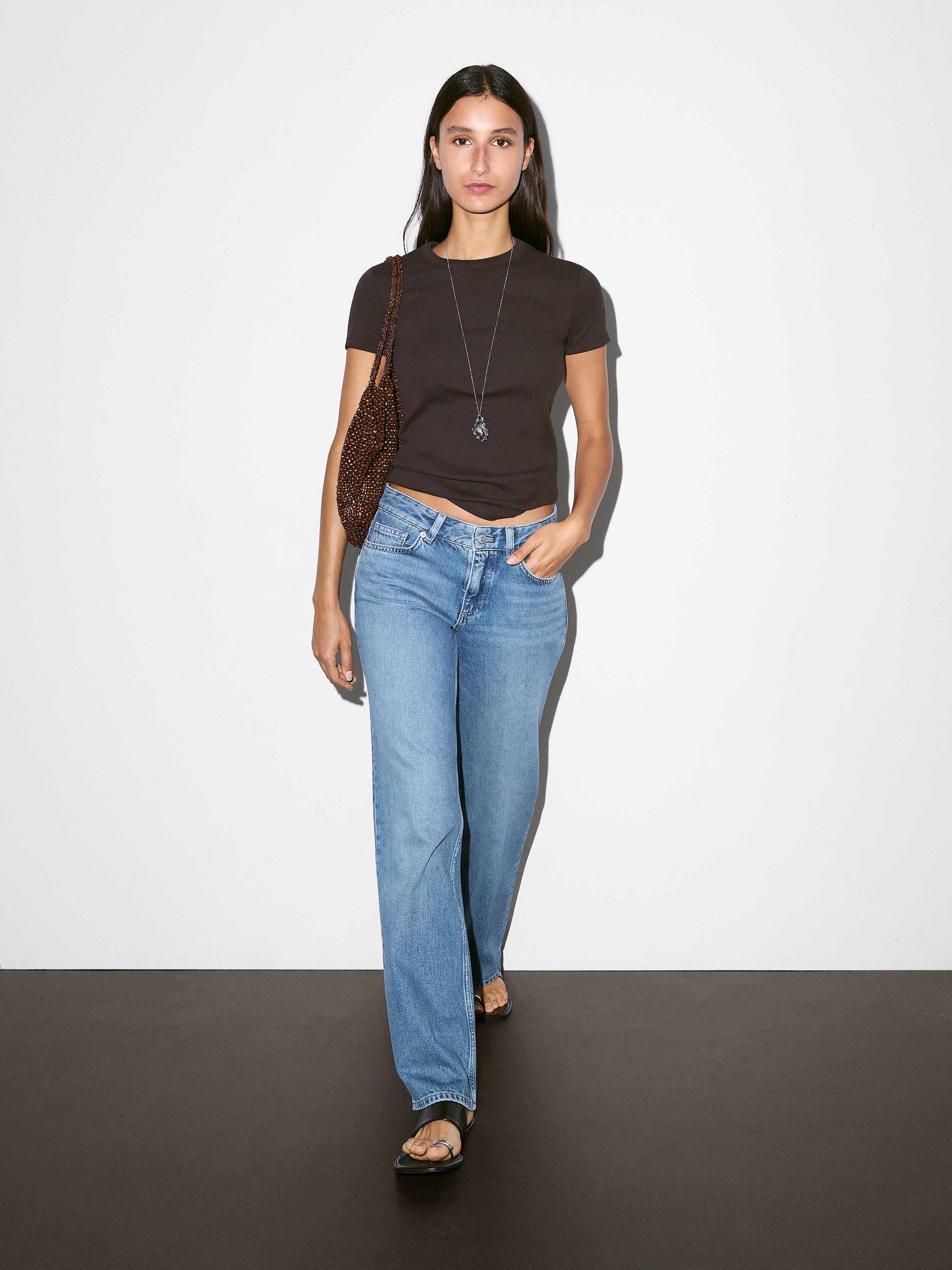 Ribbed heavy weight short sleeve T-shirt — BROWN