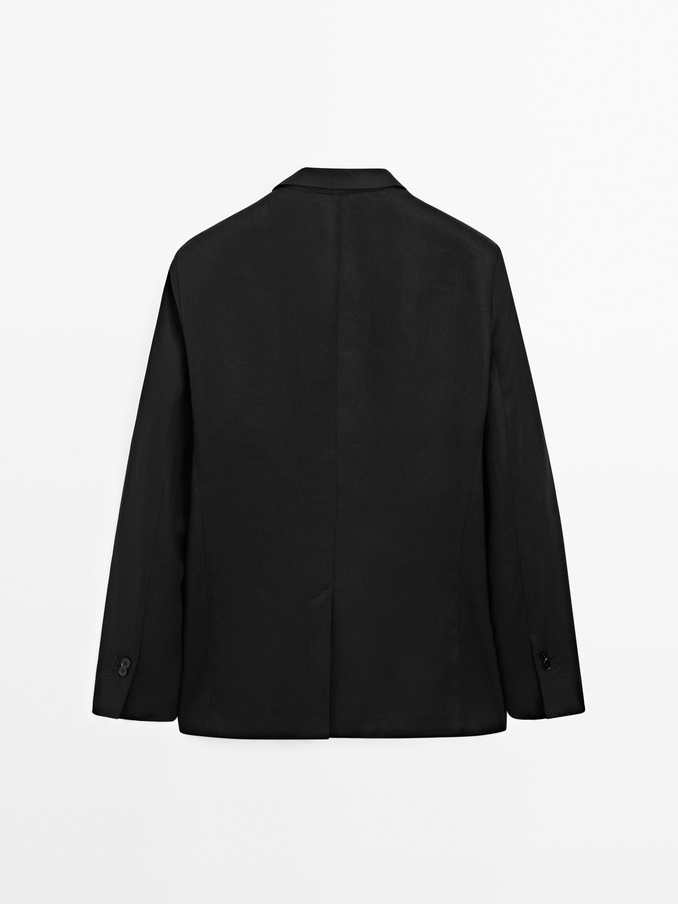 100% linen suit blazer