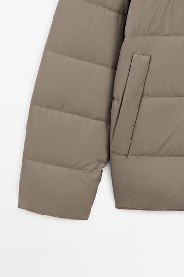 Hooded down jacket — MINK 7