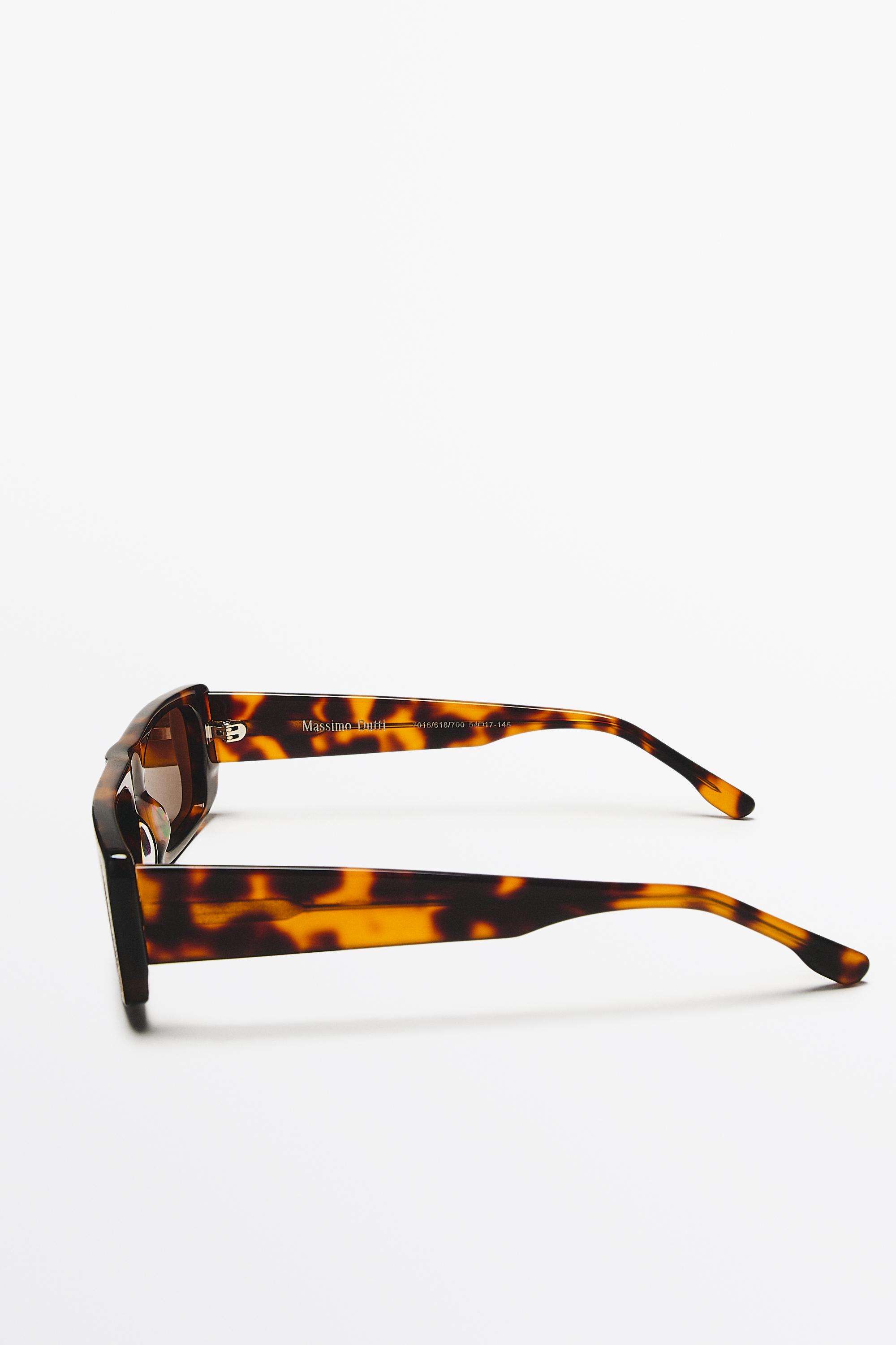 Rectangular sunglasses — BROWN