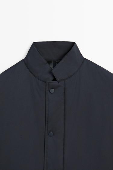 Stand-up collar down jacket — Sky blue 9