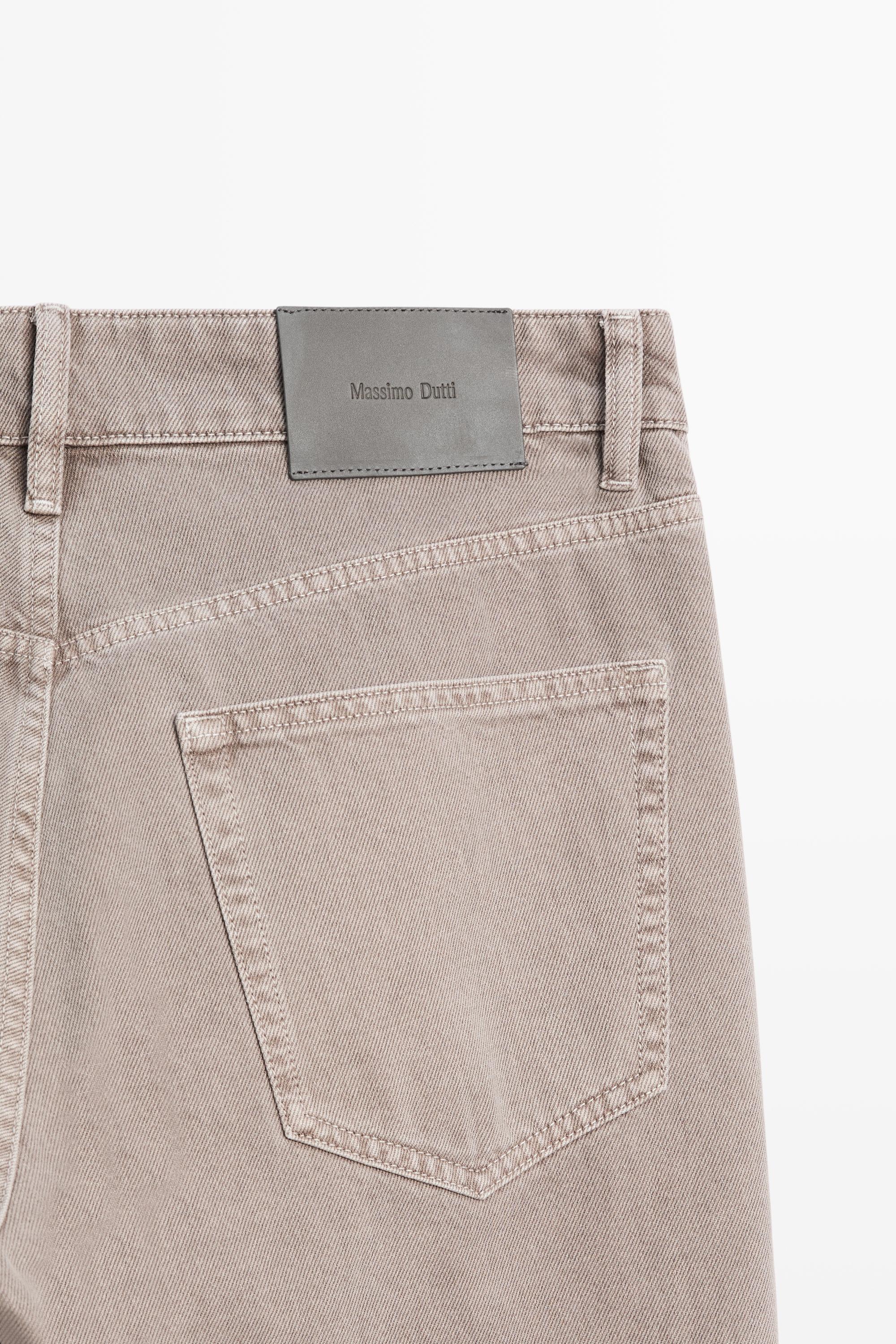 Tapered fit jeans — MINK