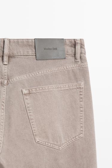 Tapered fit denim-effect pants — MINK 7