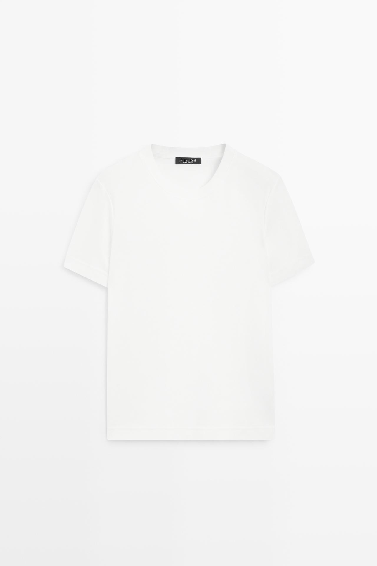 Short sleeve interlock T-shirt — Off white