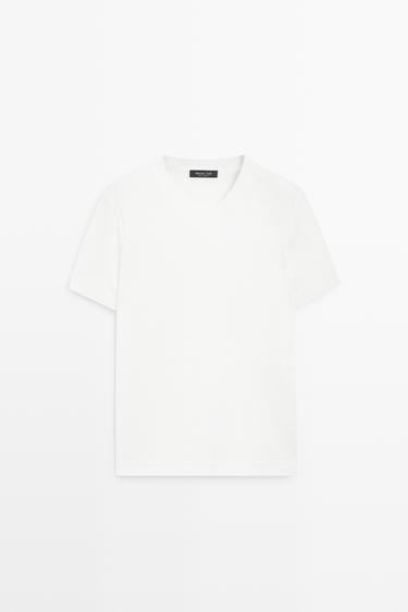 Short sleeve interlock T-shirt — Off white 2