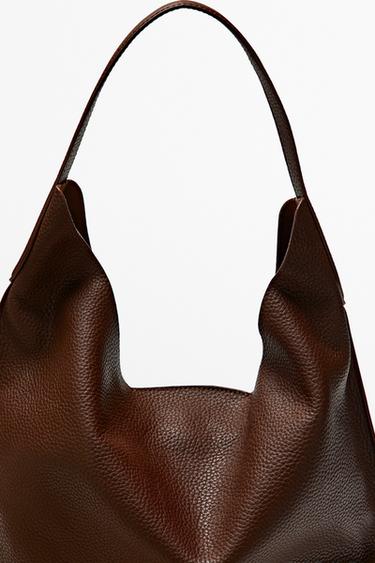 Medium nappa leather shoulder bag — BURGUNDY 6
