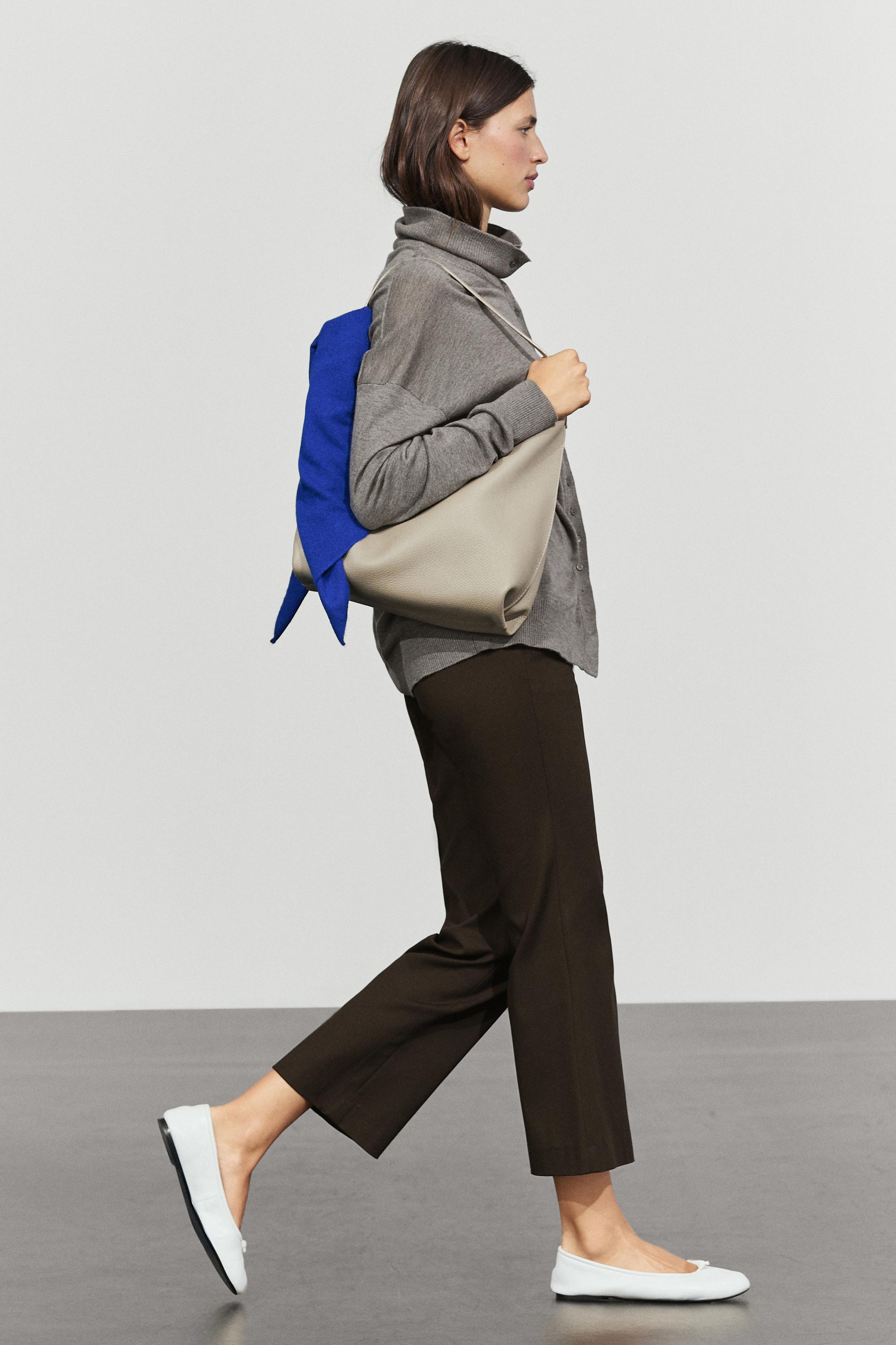 Massimo Dutti Streç çan paça pantolon görsel 8