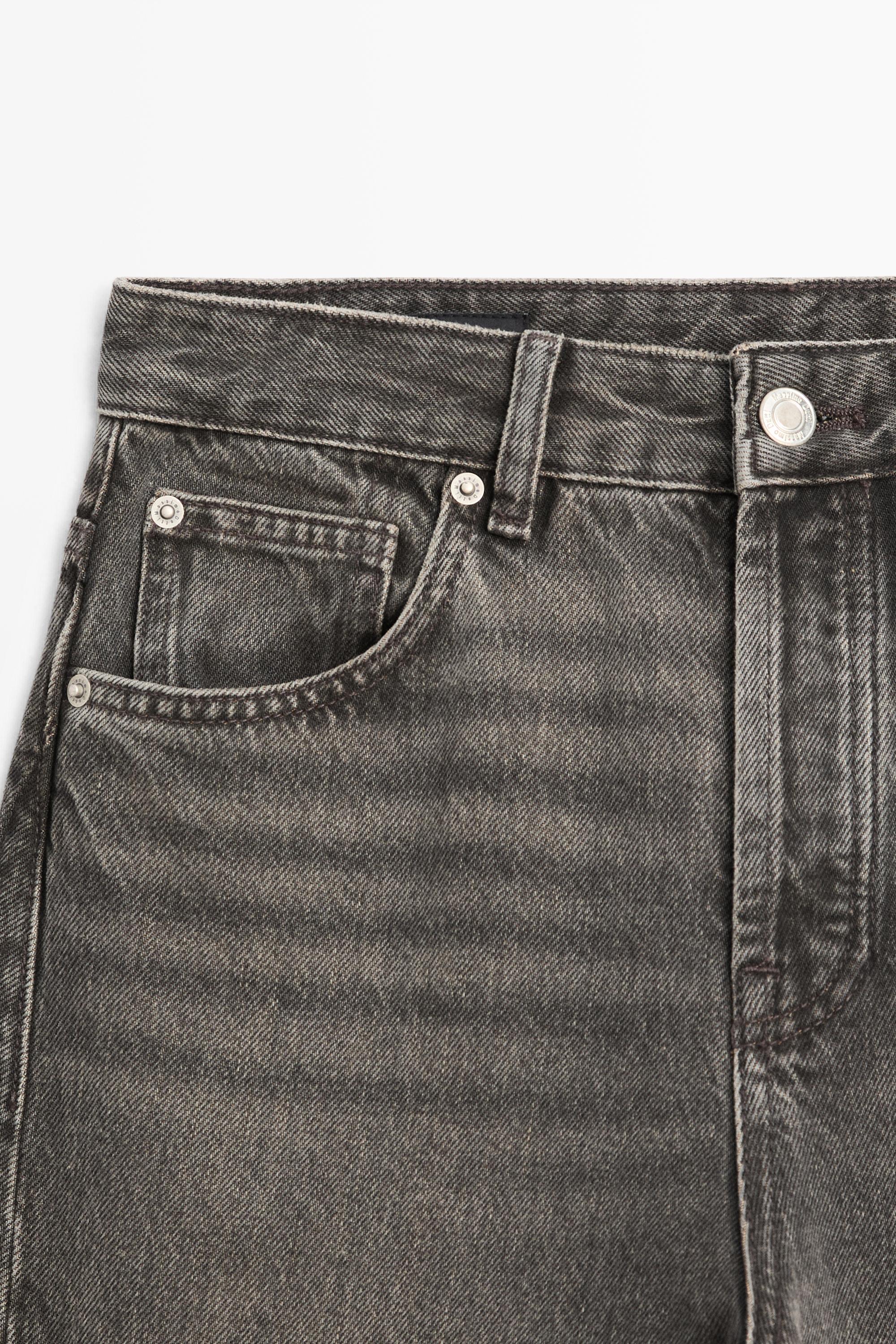 Mid-rise balloon fit jeans — NATURAL GREY