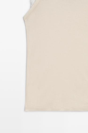 Double strap detail top - STUDIO — BEIGE 7