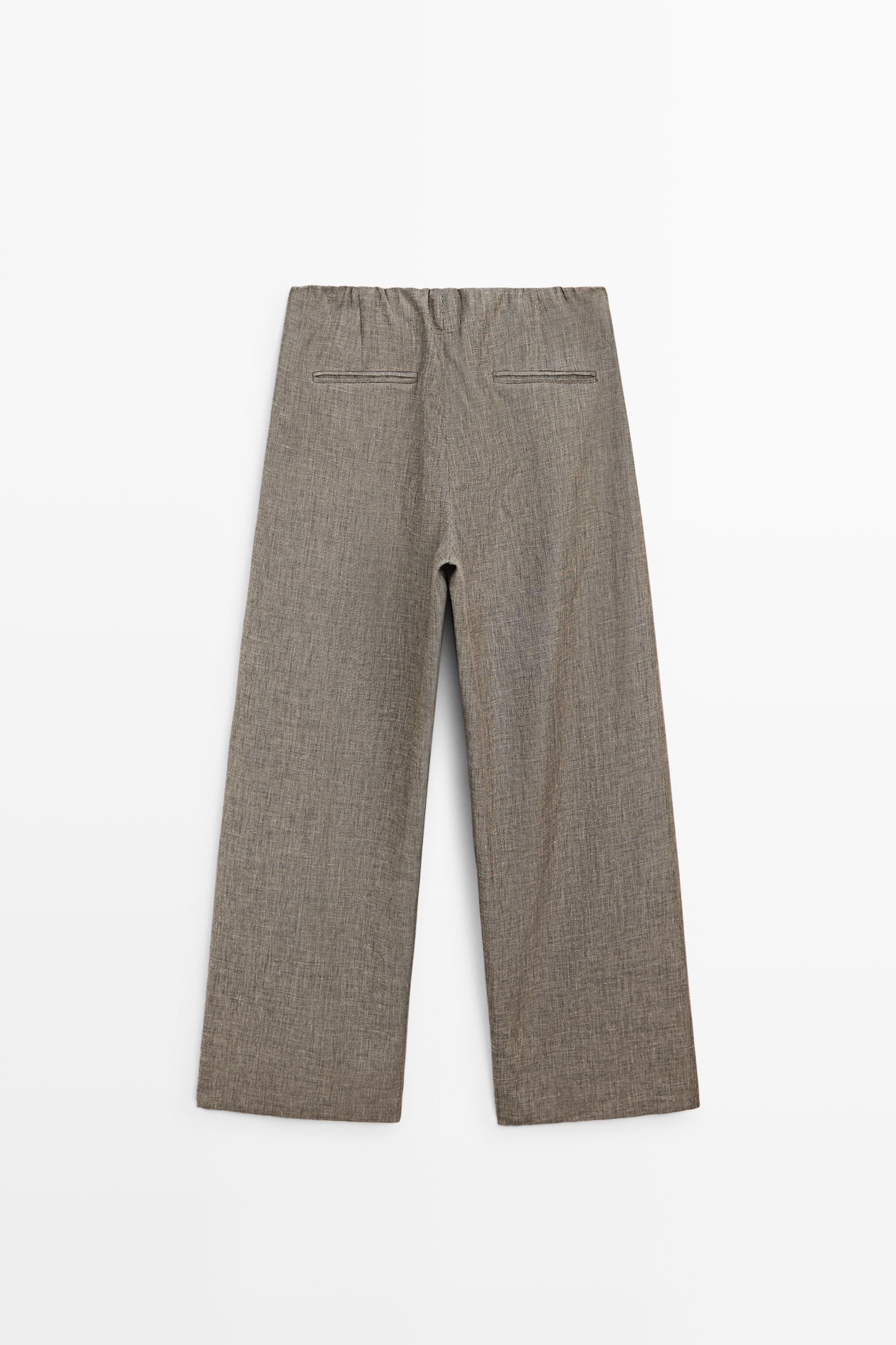 Flecked detail pants - STUDIO — GREENISH