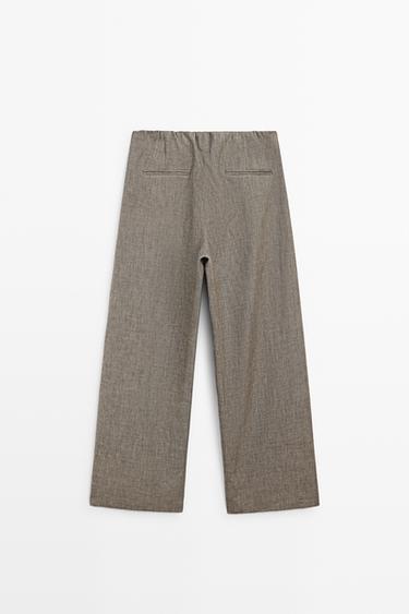 Flecked detail pants - STUDIO — GREENISH 5