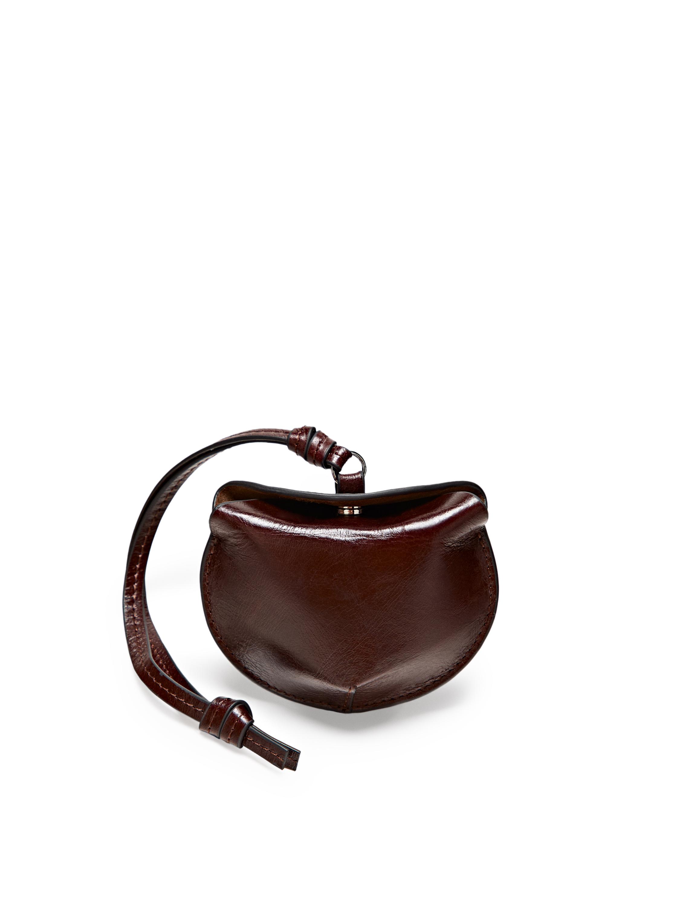 Foldable nappa leather AirPods case — BROWN MARL
