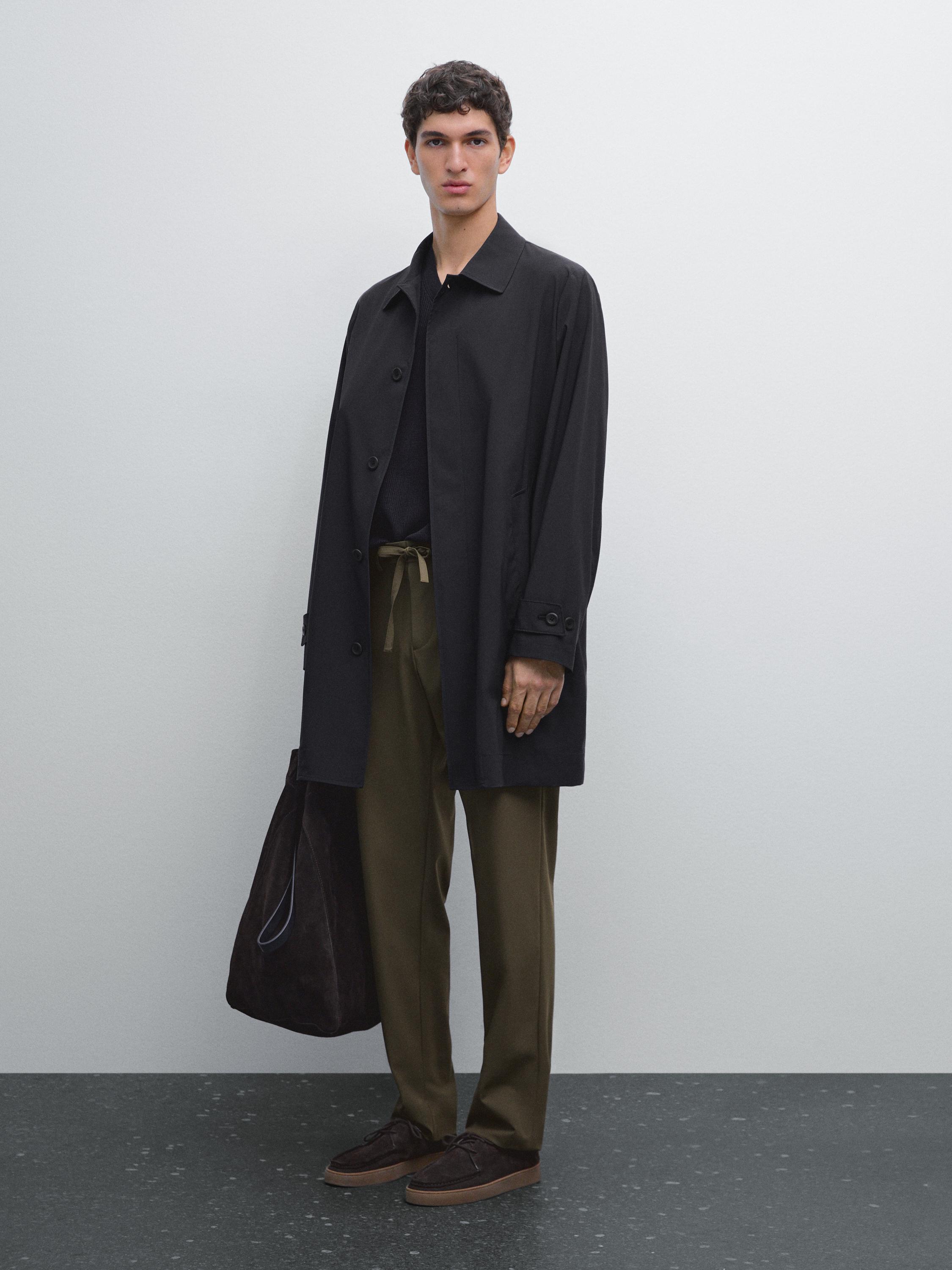 Regular-fit technical trousers