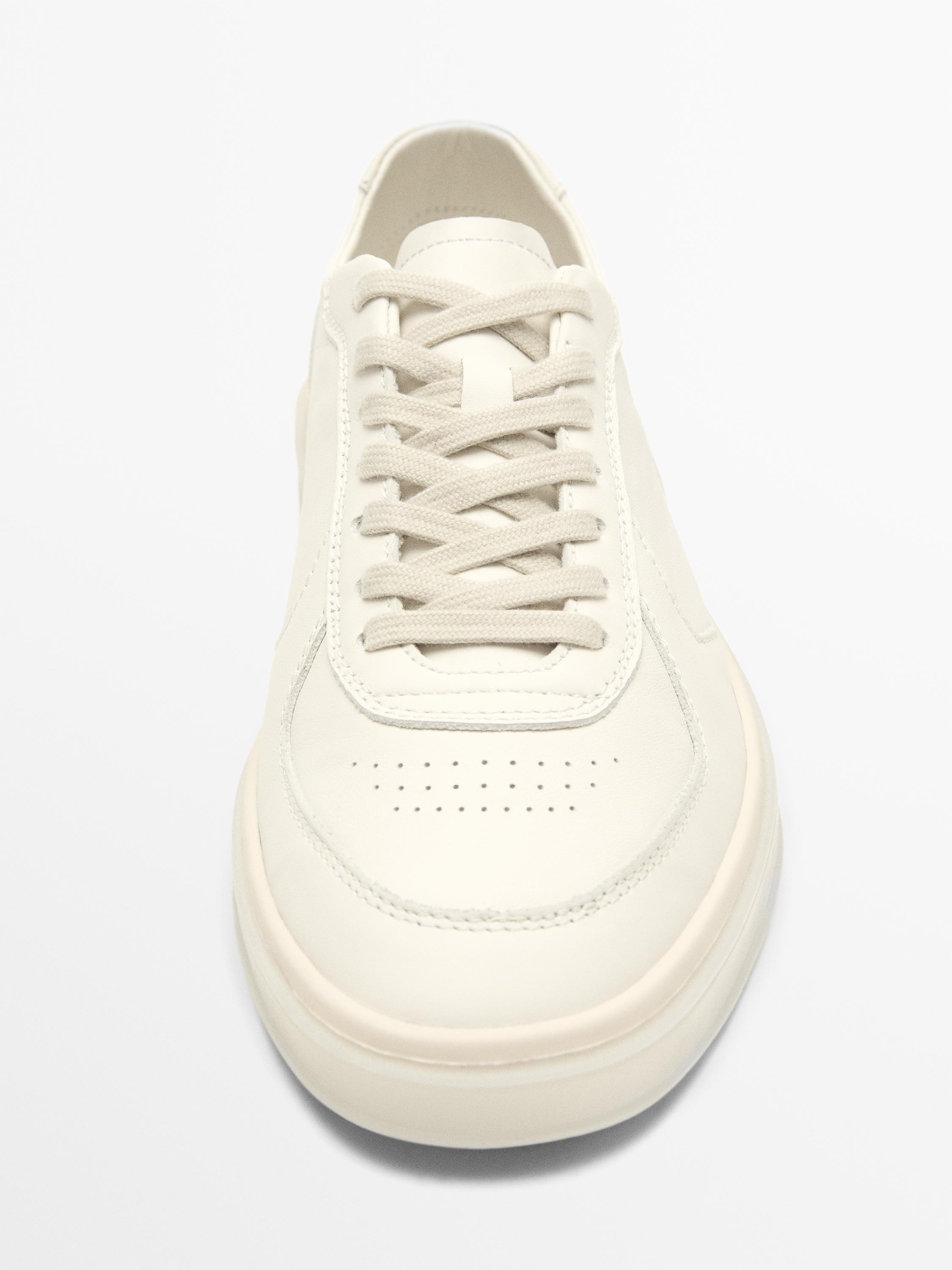 Nappa trainers — WHITE