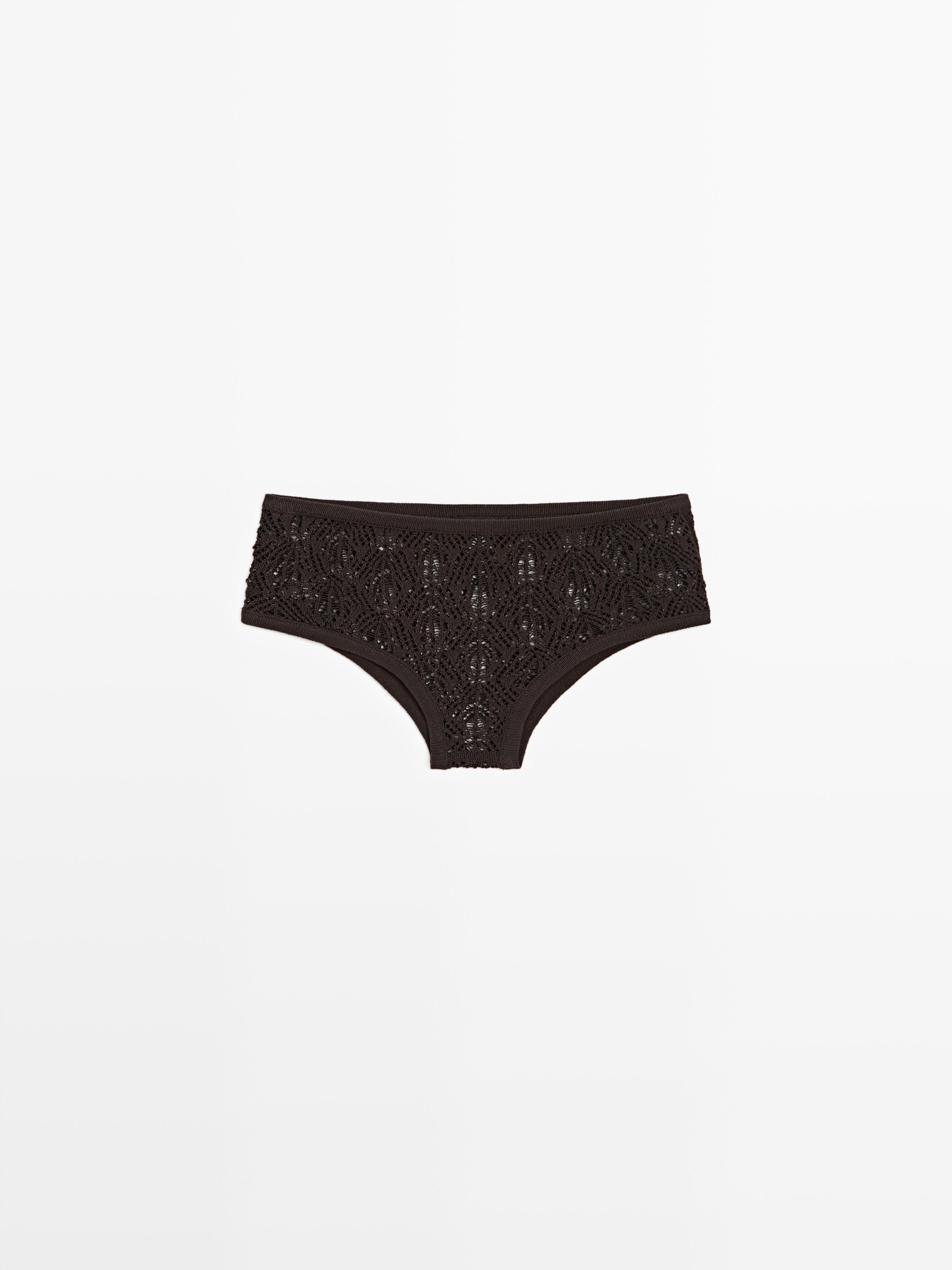 كولوت بتفاصيل مخرمة من القطن المخلوط