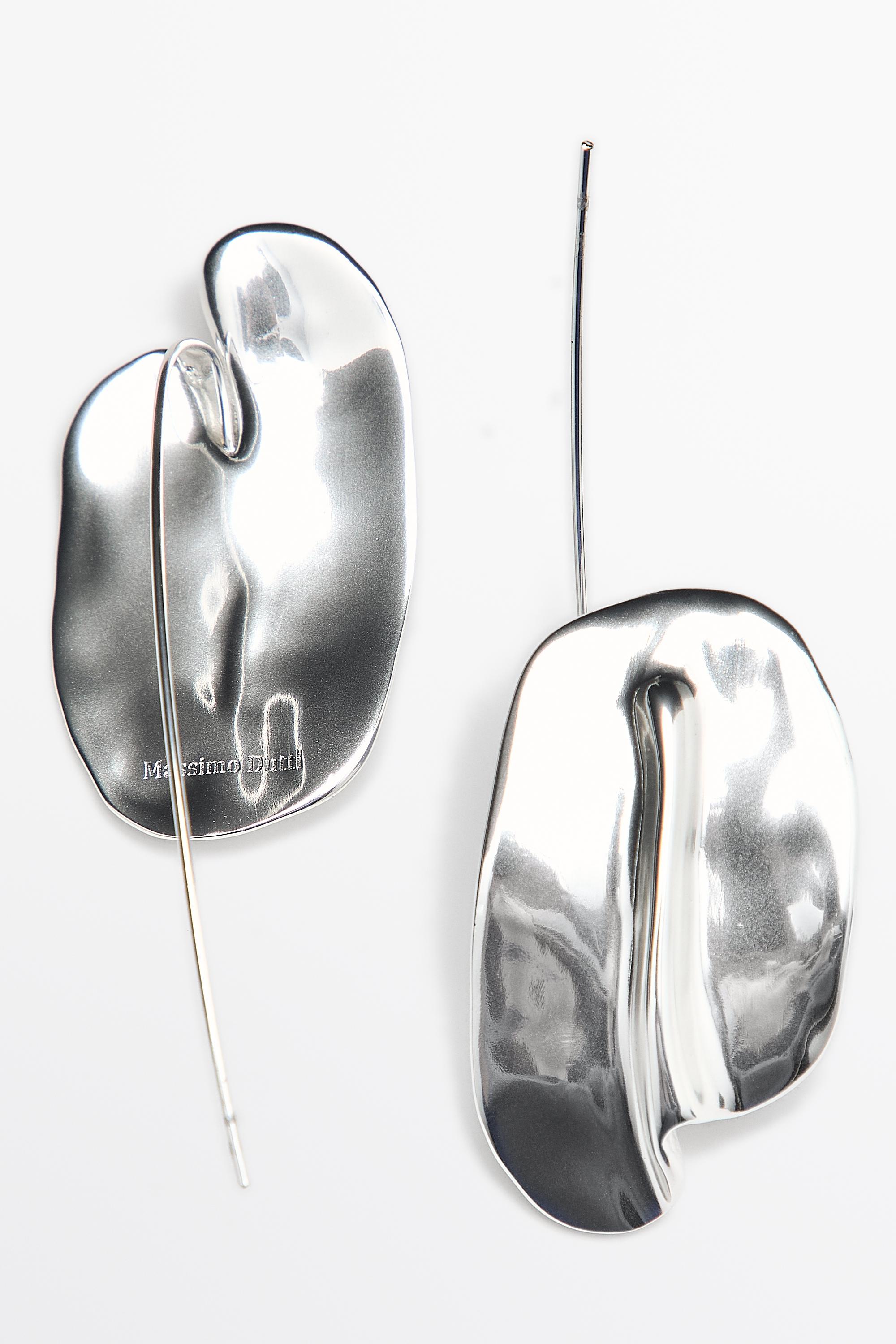 Dumpling earrings — SILVER