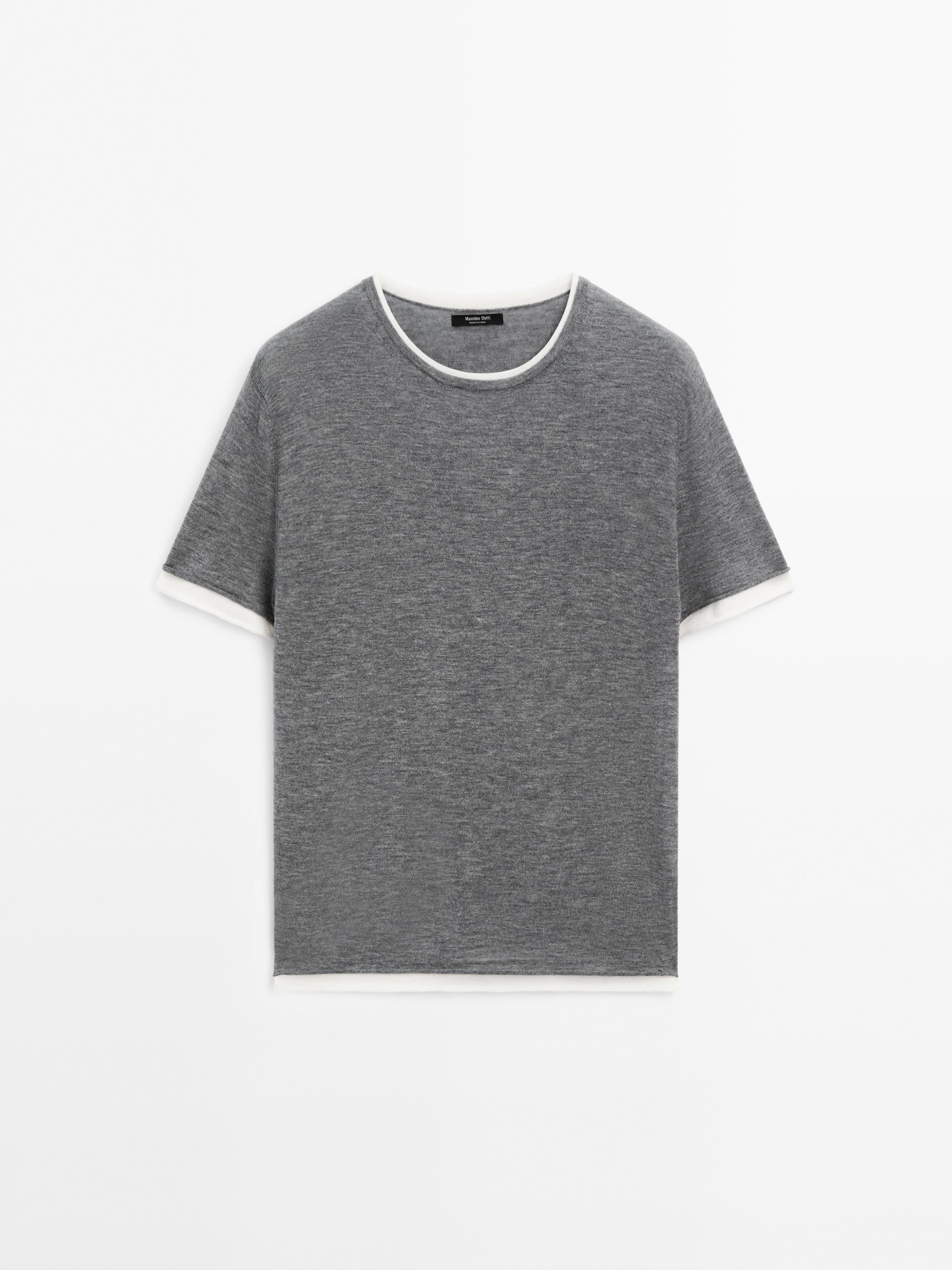 T-shirt en maille effet double