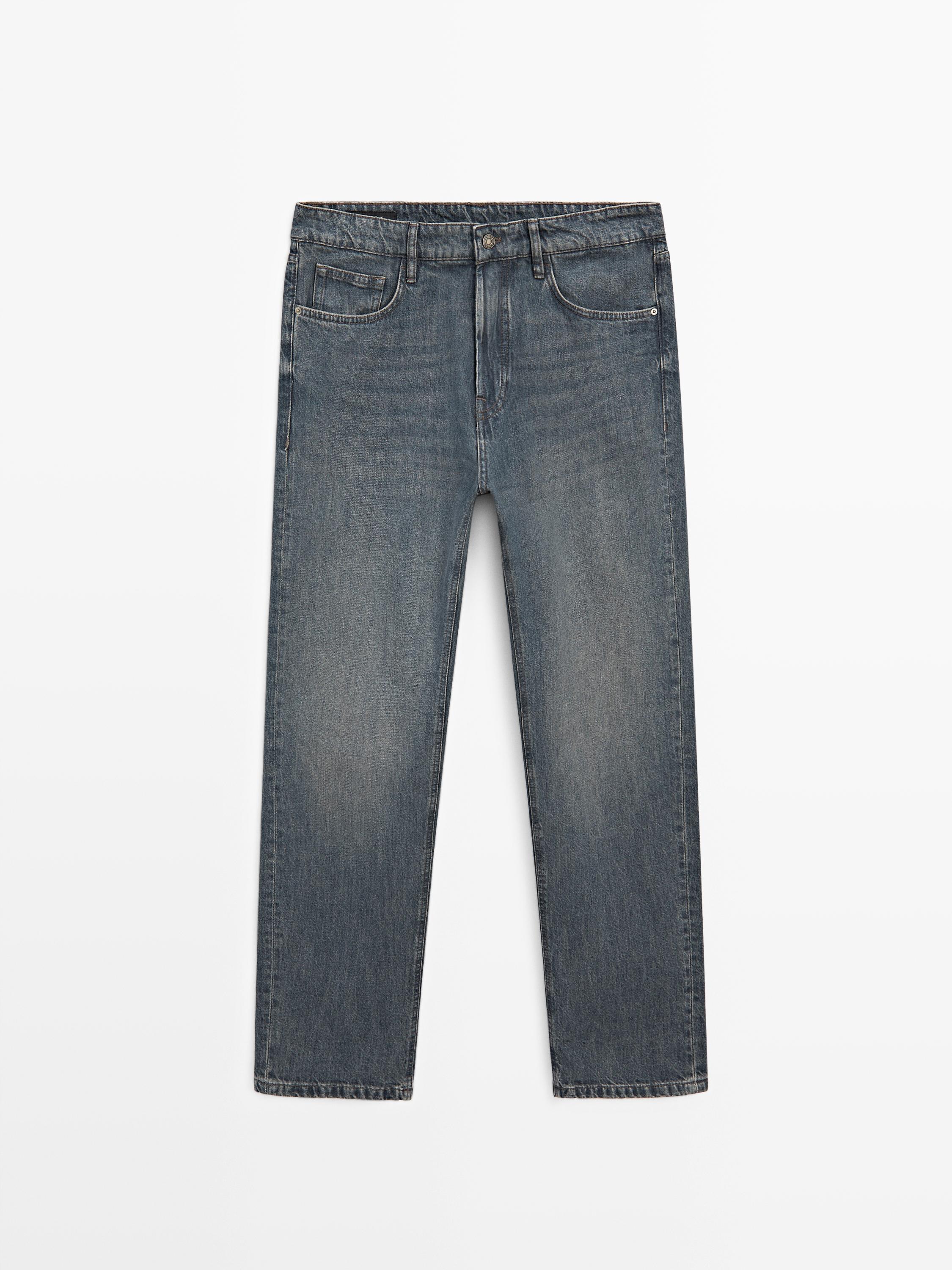 Tapered fit jeans — DARK BLUE