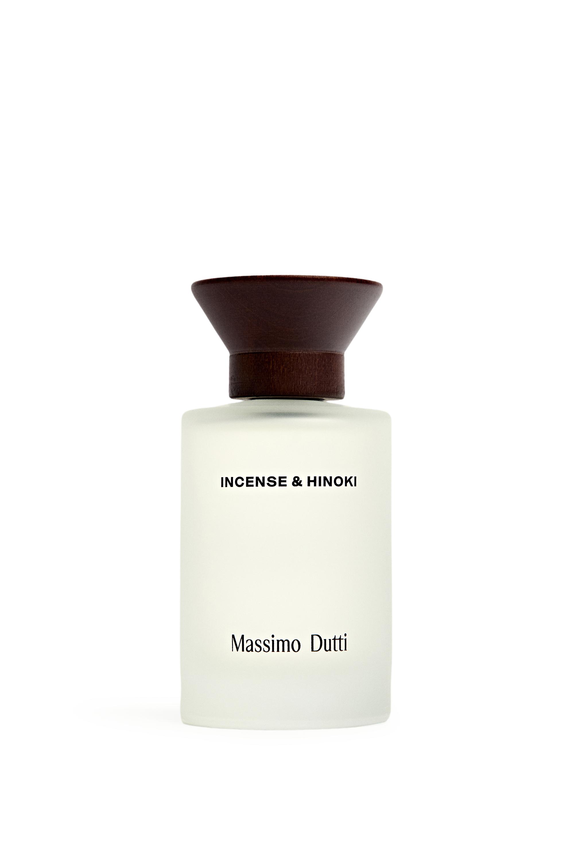 (100 ML) MASSIMO DUTTI INCENSE & HINOKI EAU DE PARFUM — DARK GREEN