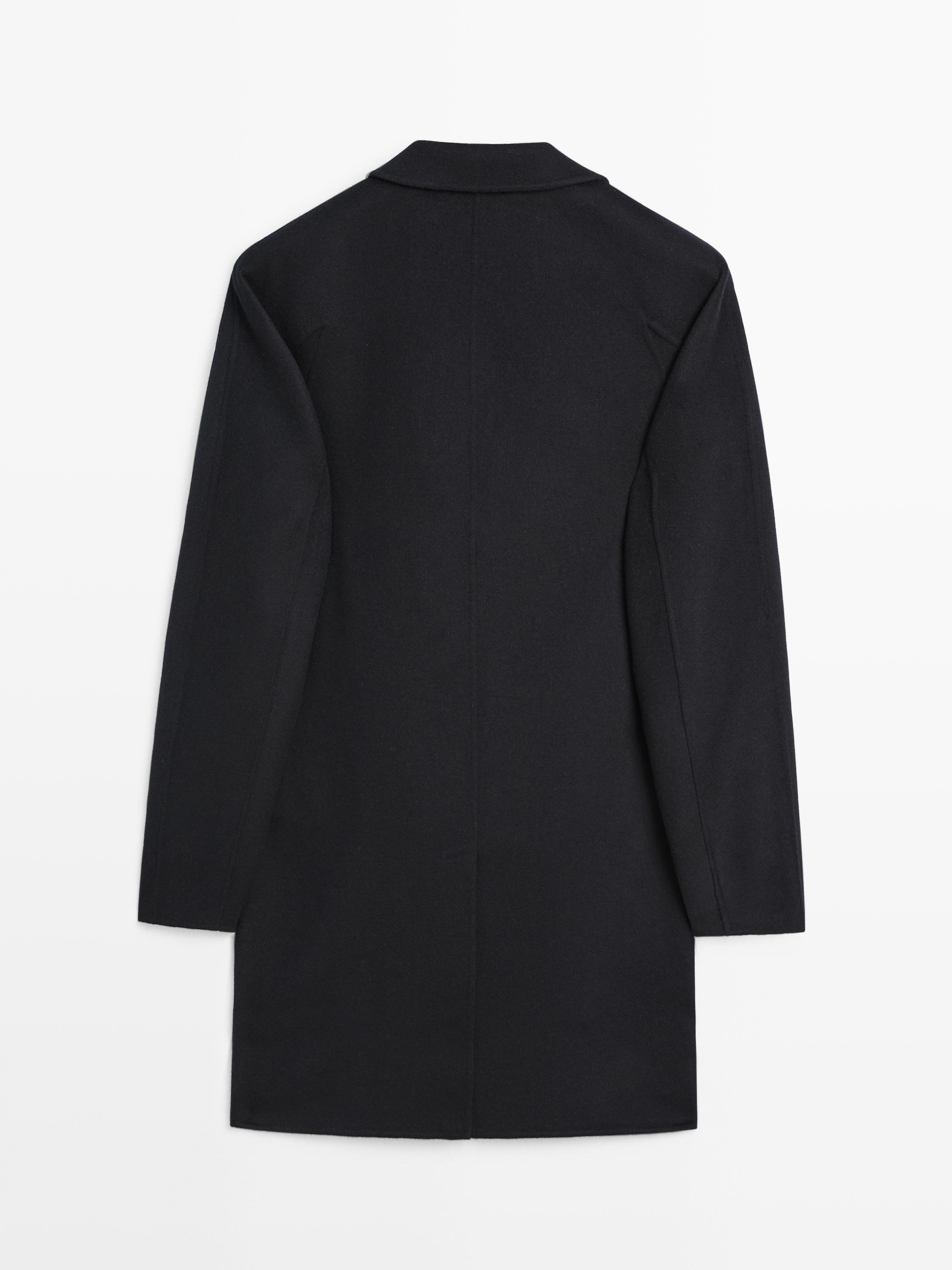 Short wool blend coat