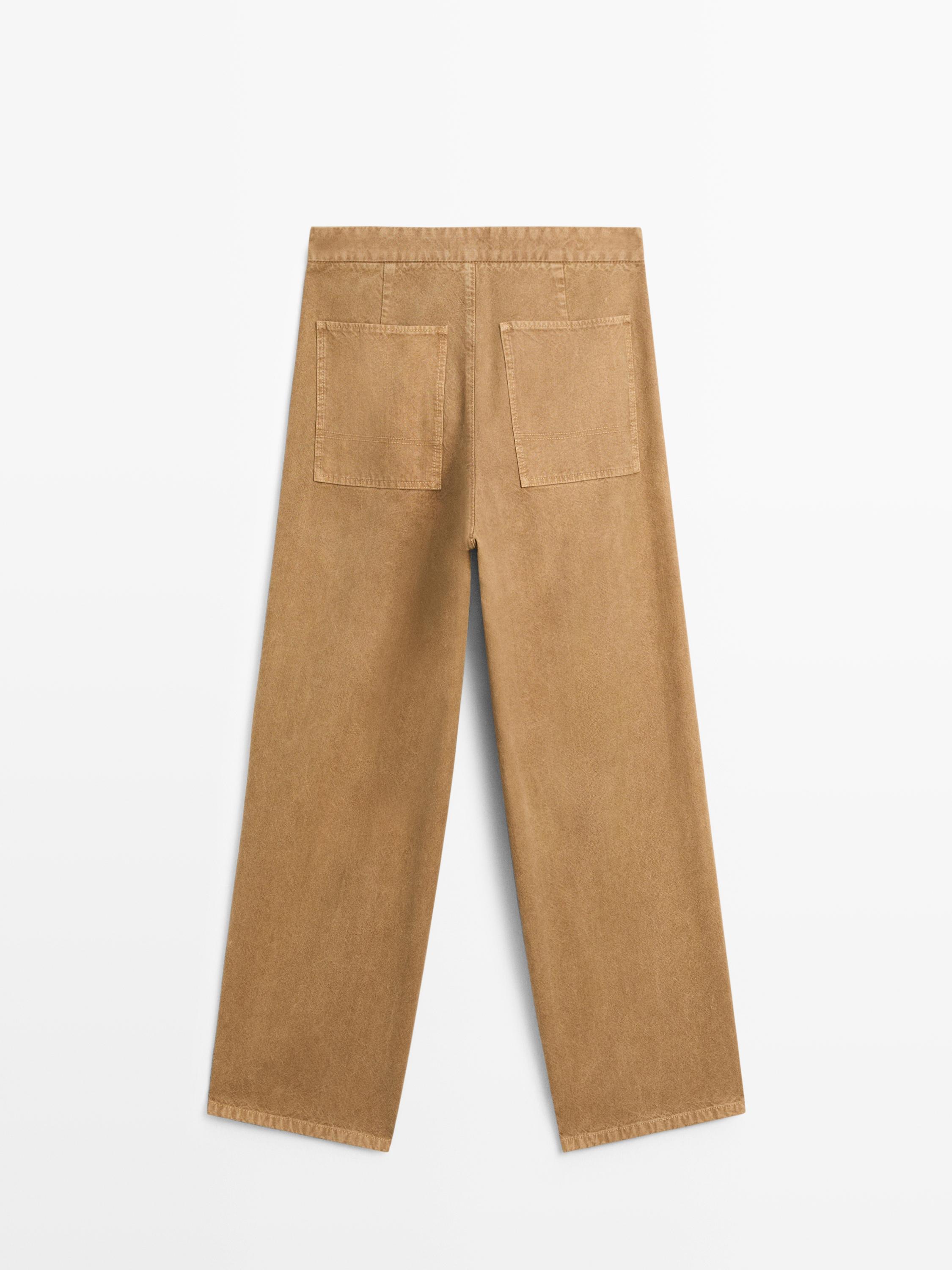 Pantalón relaxed fit tiro alto