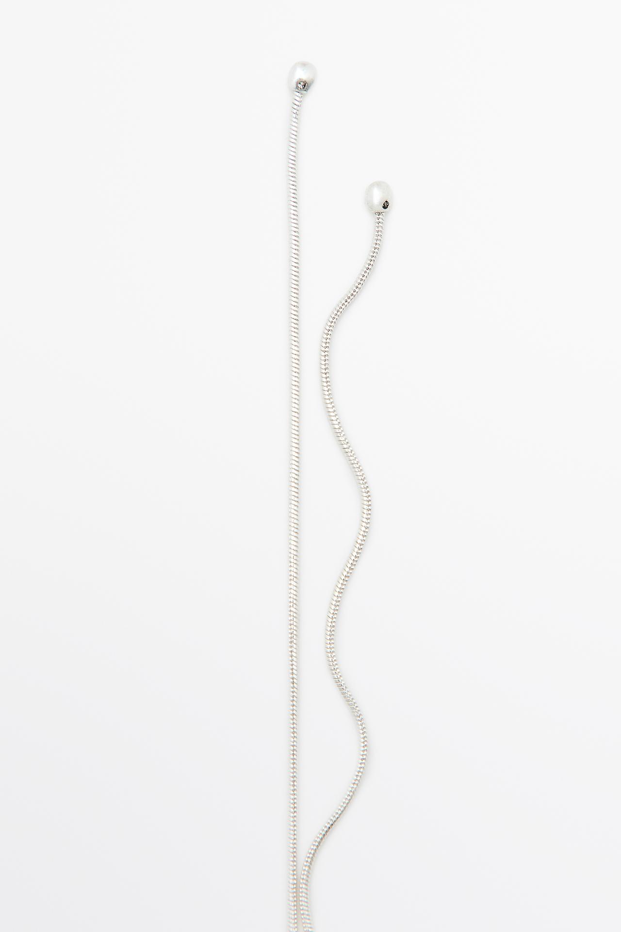 Lariat necklace — SILVER