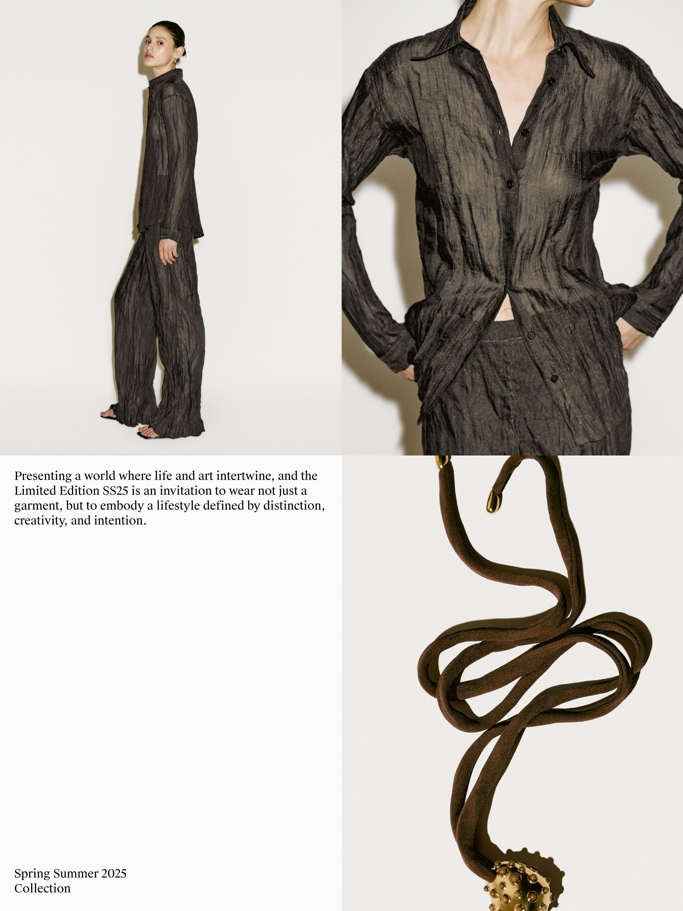 Pantalon fluide effet froissé - Limited Edition