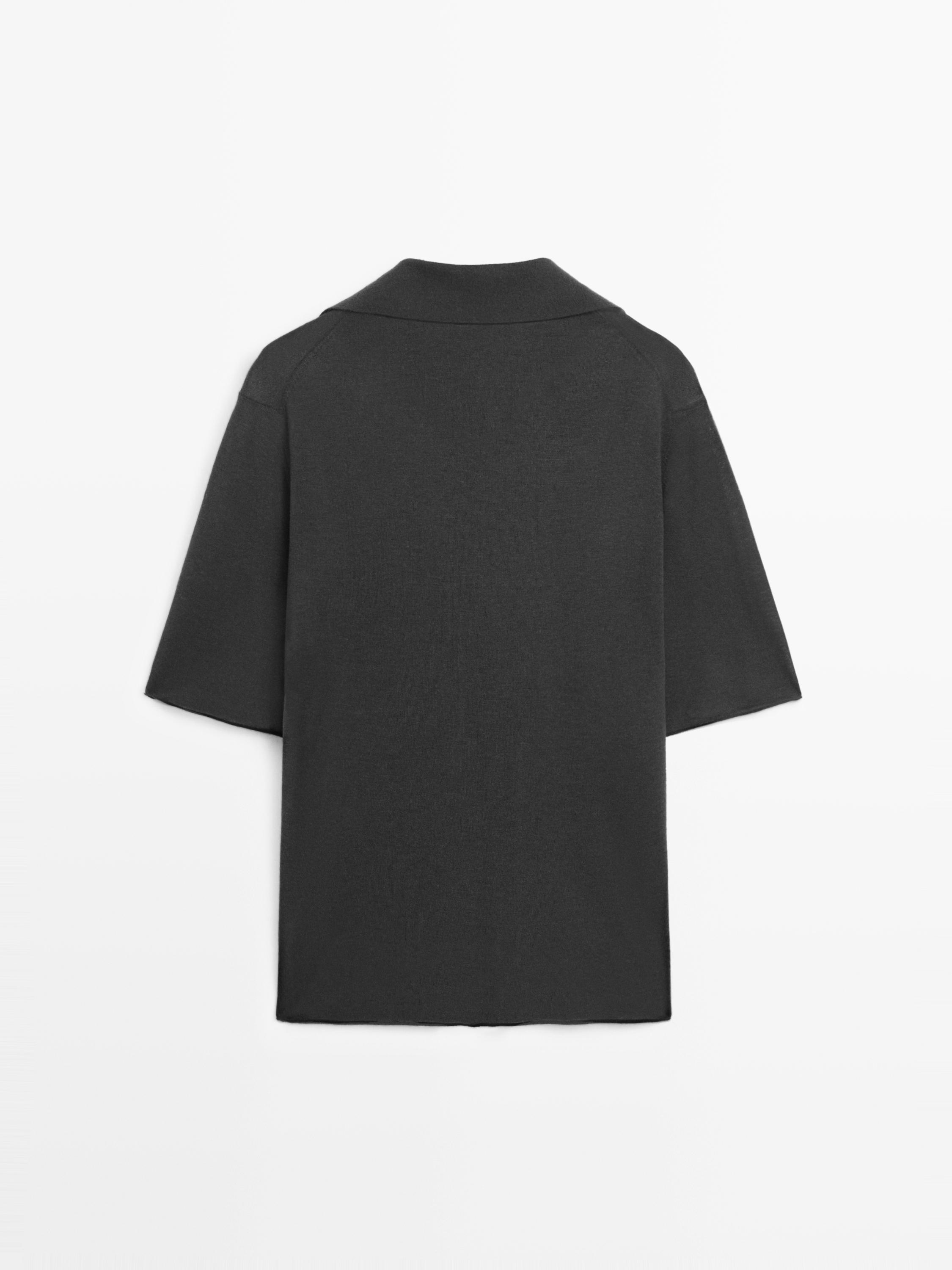 Oversize silk and wool blend knit sweater — LEAD