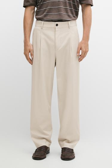 Flowing pants with darts — BEIGE 3