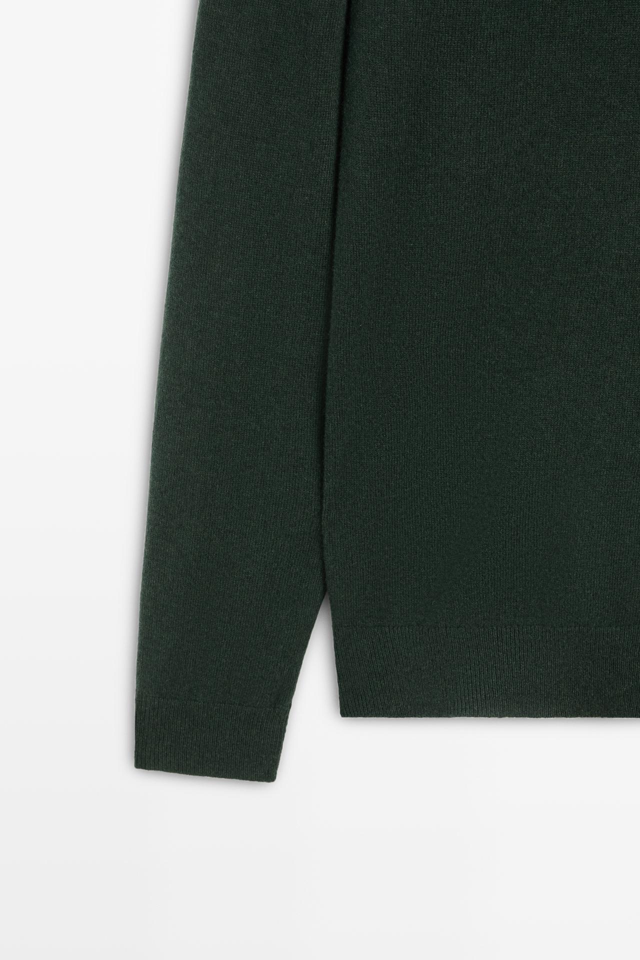 100% cashmere knit polo sweater — BOTTLE