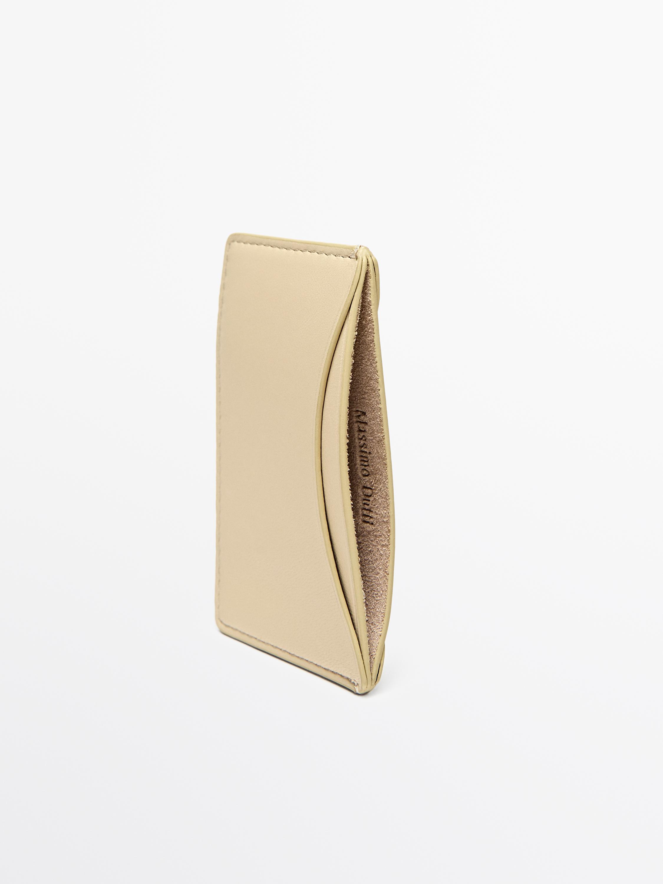 Portefeuille en cuir nappa
