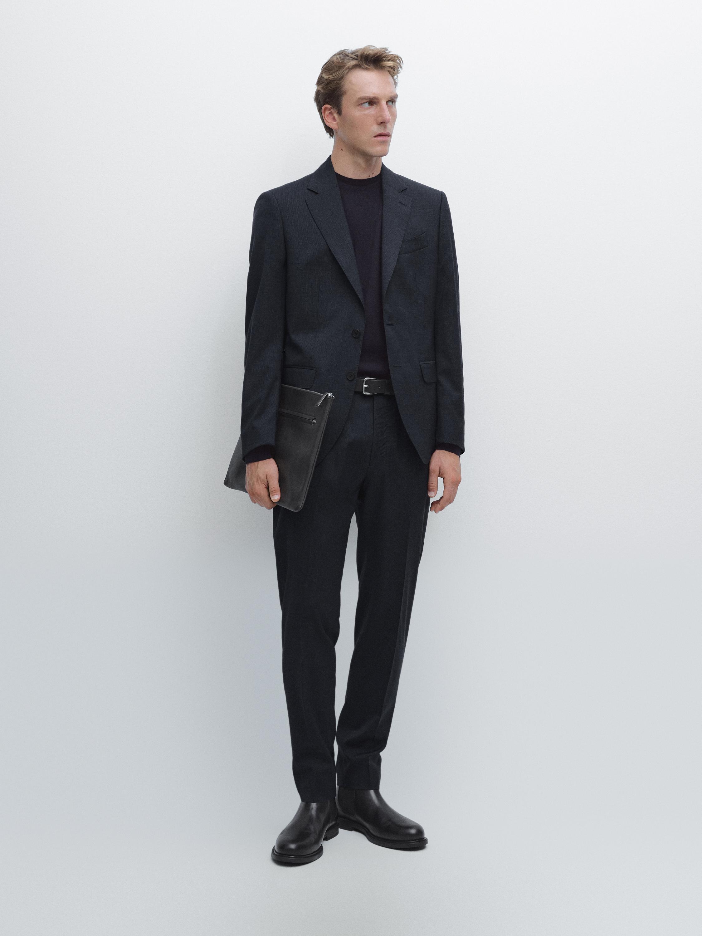 Veste de costume pied-de-poule