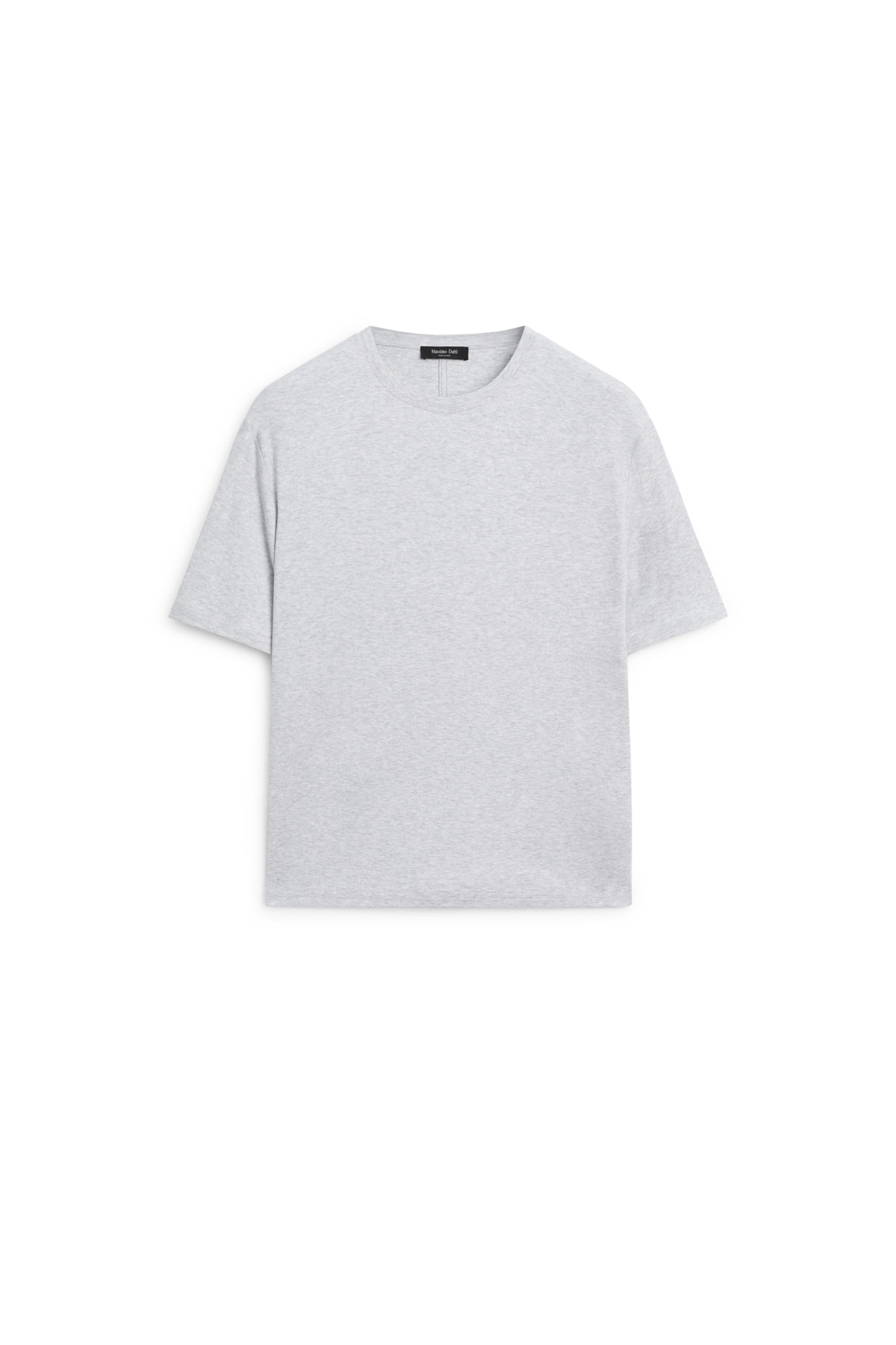 100% cotton short-sleeve T-shirt — GREY