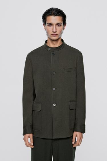 Stand collar overshirt - LIMITED EDITION — GREEN 2