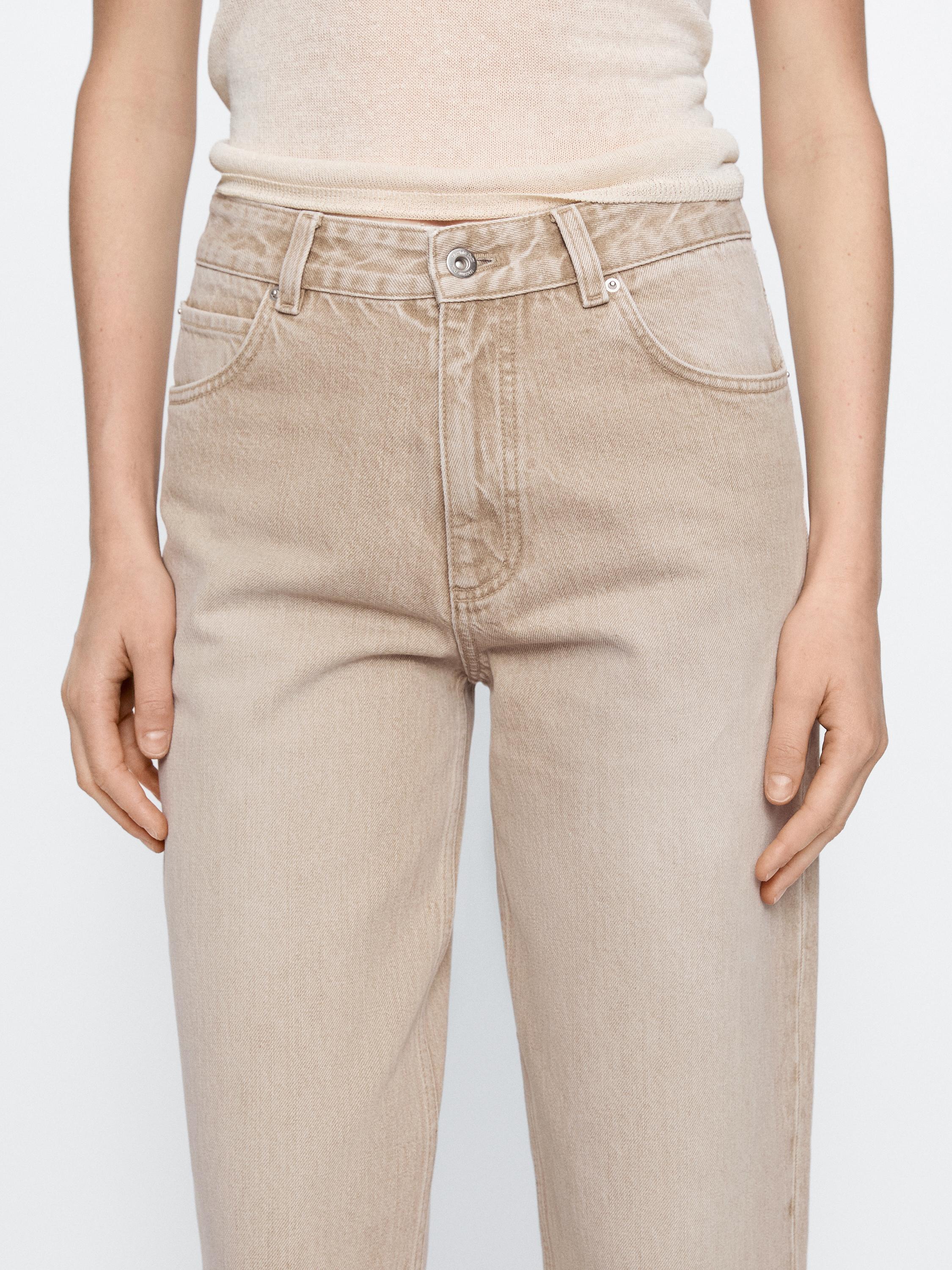 High-waist relaxed fit barrel jeans