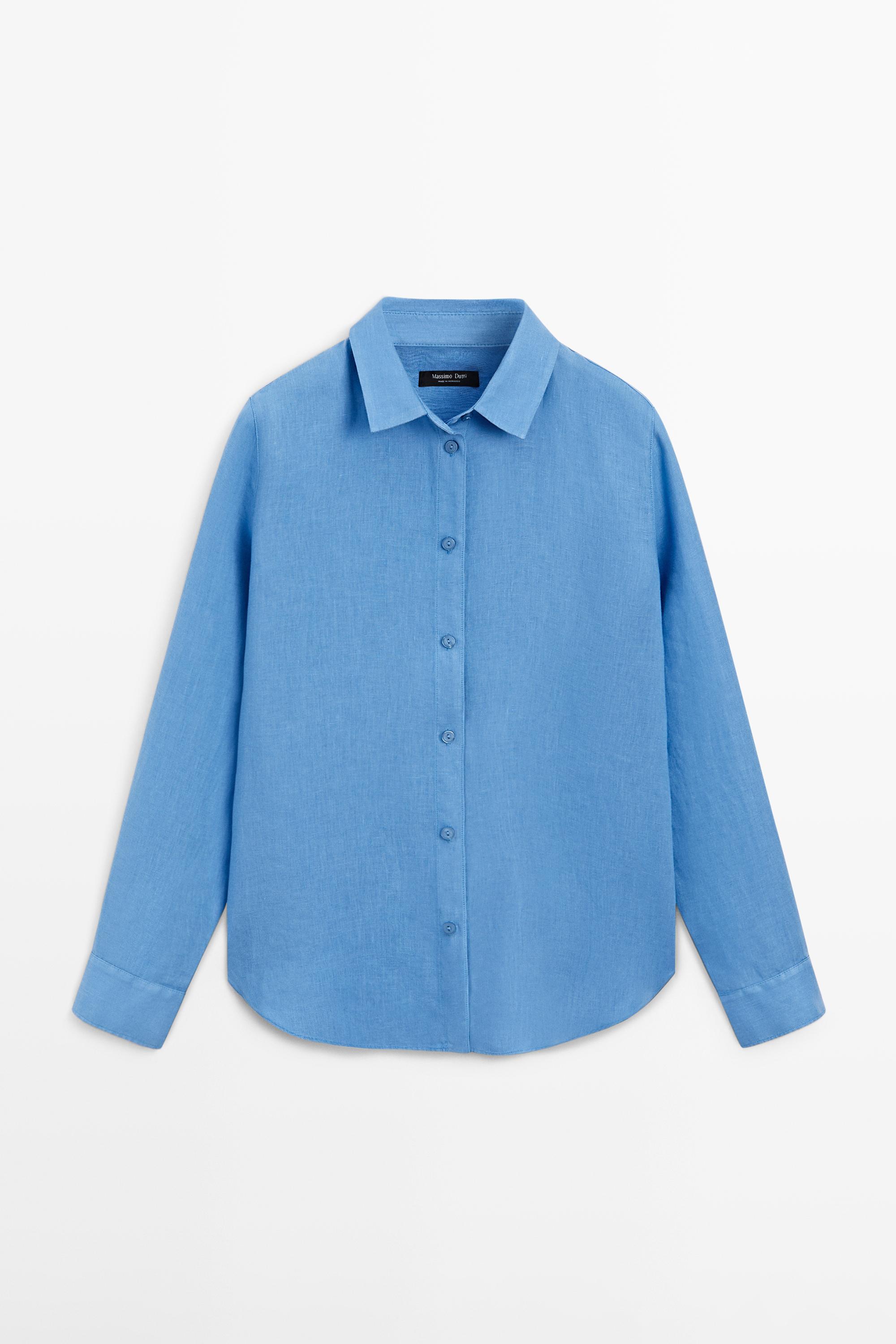 Flowing 100% linen shirt