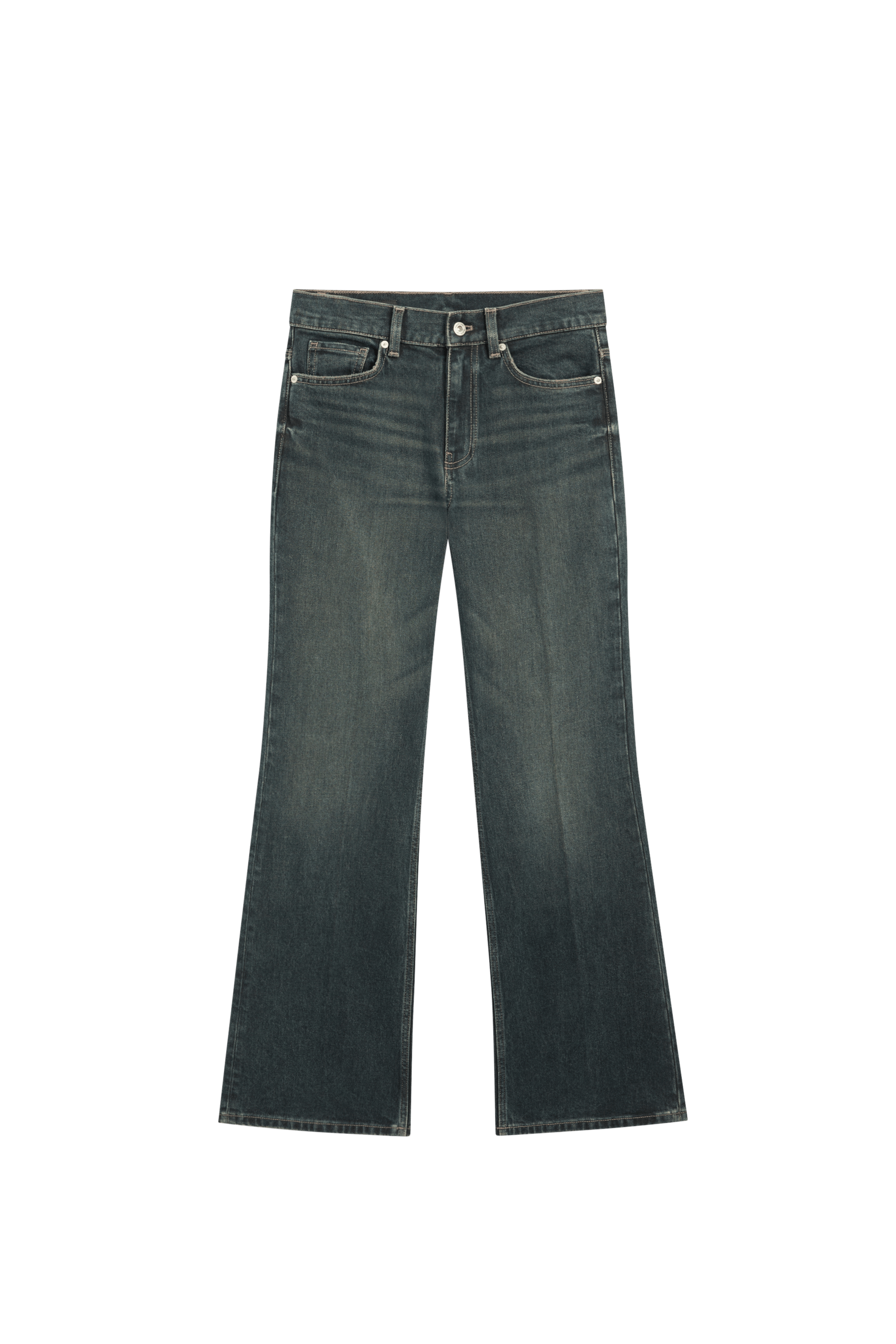 Massimo Dutti Orta bel çan kesim jean görsel 3