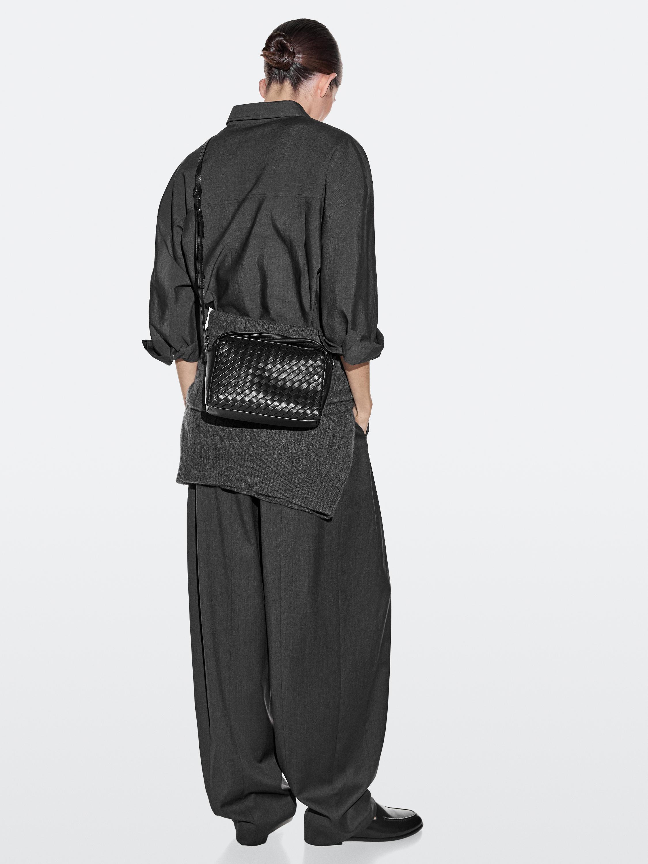 Nappa leather braided mini bag