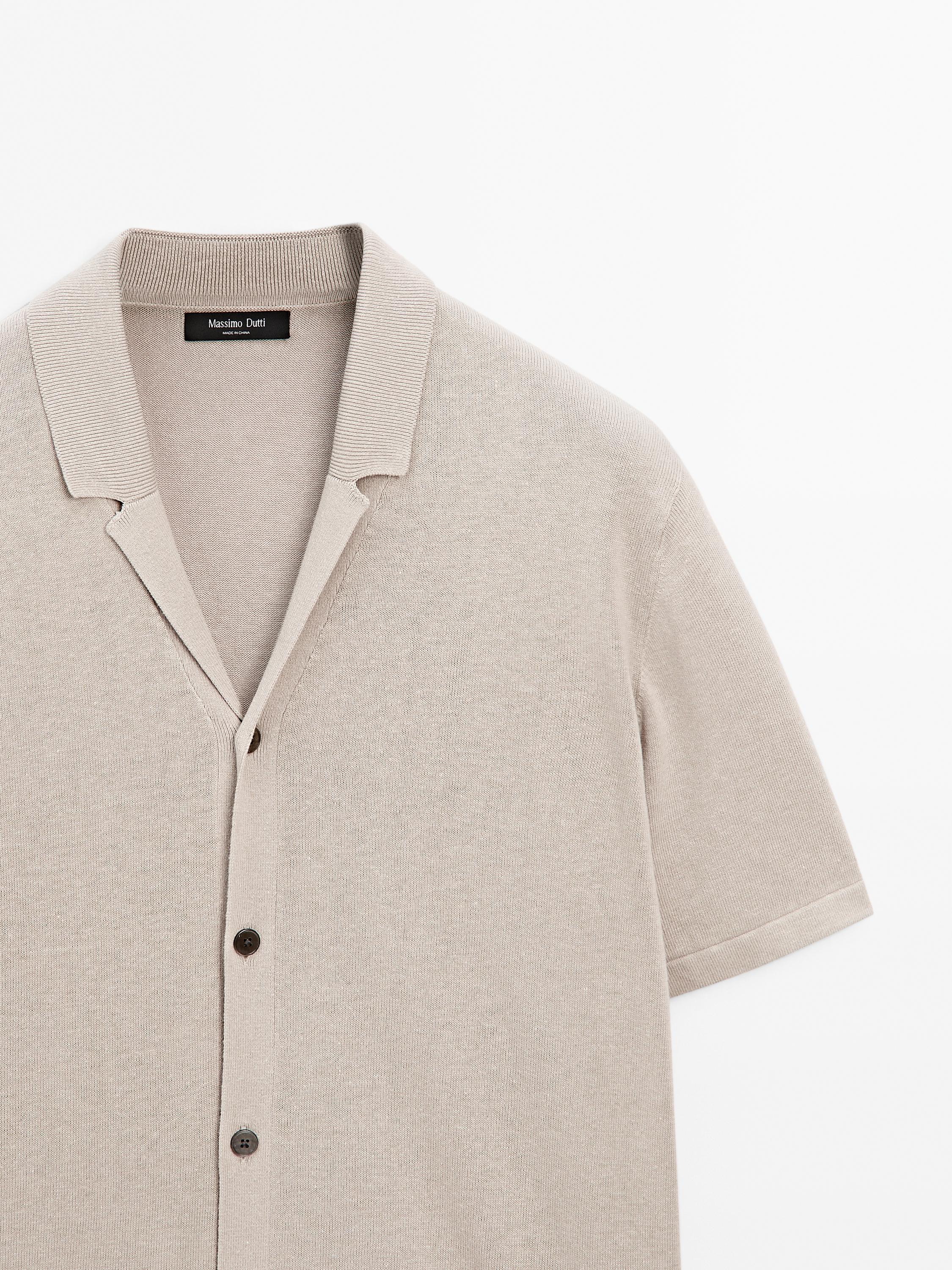 Short sleeve knit cardigan