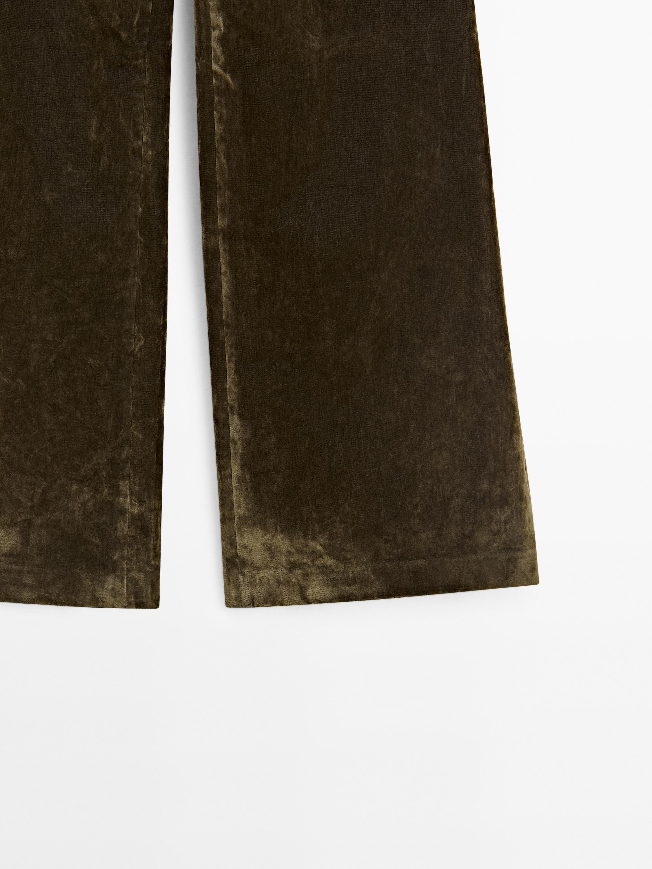 Velvet flared trousers - Studio